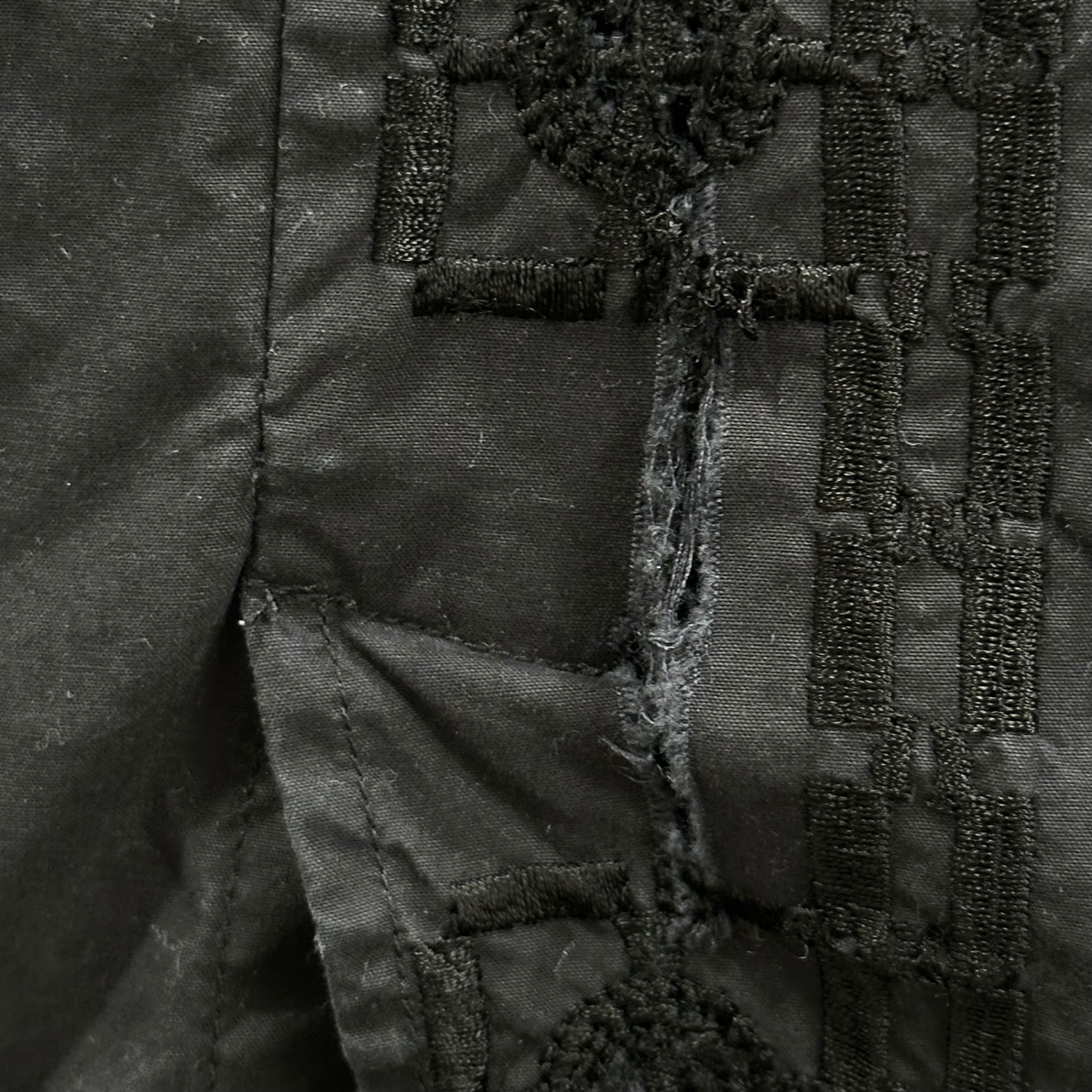 ISABEL MARANT(イザベルマラン) Ethnic Embroidered Stand Collar Cotton Dress エスニック 刺繍 スタンドカラー コットン ワンピース 36(S程度) ブラック サイドポケット