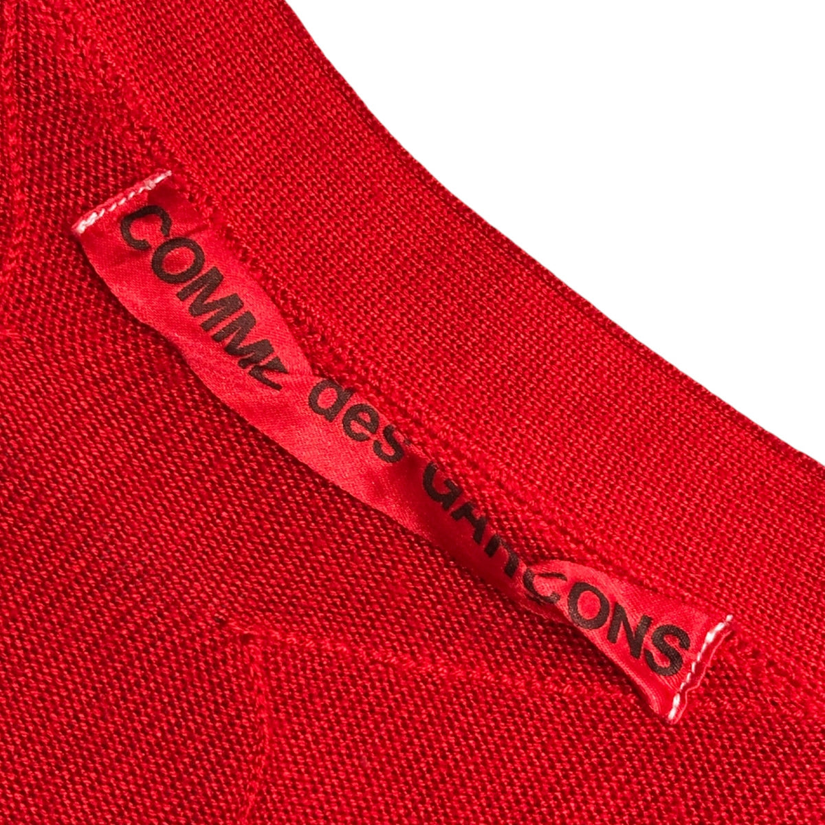COMME des GARCONS(コムデギャルソン) 1999AW Yarn-Dyed Floral-Patterned Knit Cardigan 製品染め 花形織り ニット カーディガン GN-100070 FREE レッド AD1999 90s アーカイブ