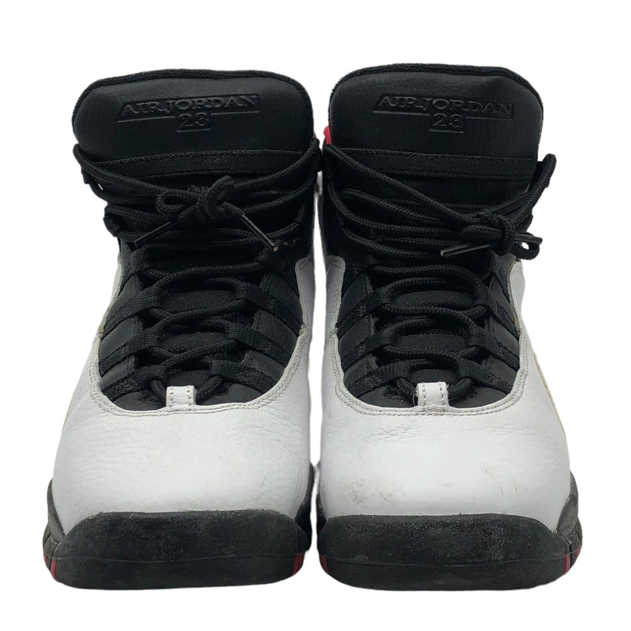 NIKE(ナイキ) AIR JORDAN 10 RETRO BG エアジョーダン 10 レトロ ハイカット スニーカー 310806-102 24.5cm ホワイト×ブラック×レッド