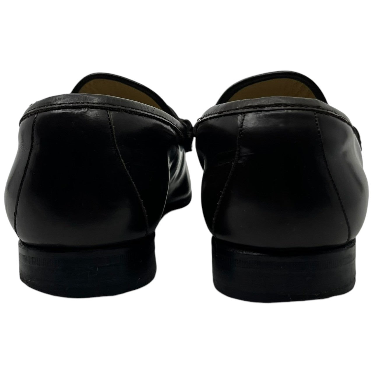 GUCCI(グッチ) Glass leather bit loafers ガラス レザー ビット ローファー 100-0255 6 1/2() ブラウン