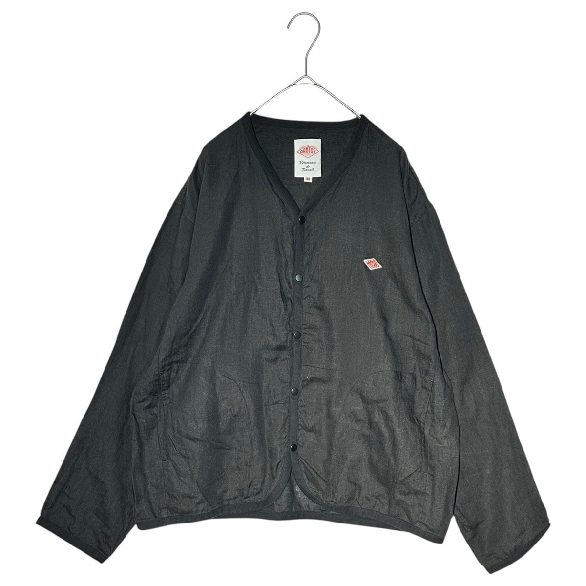 DANTON(ダントン) Broadcloth V-Neck Shirt Cardigan ブロードクロス V 