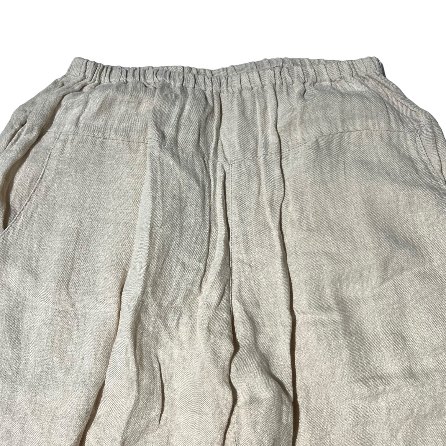 evam eva / vie(エヴァムエヴァ ヴィー) Linen wide pants リネン ワイド パンツ V131T920 2(M) ベージュ