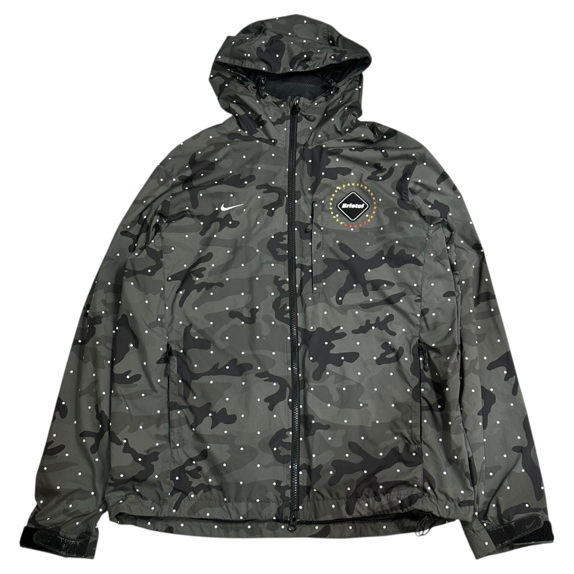 F.C.Real Bristol FCRB(エフシーレアルブリストル) CAMOUFLAGE TRAINING SET UP カモフラージュ トレーニング セットアップ 577341-013 M グレー×ブラック