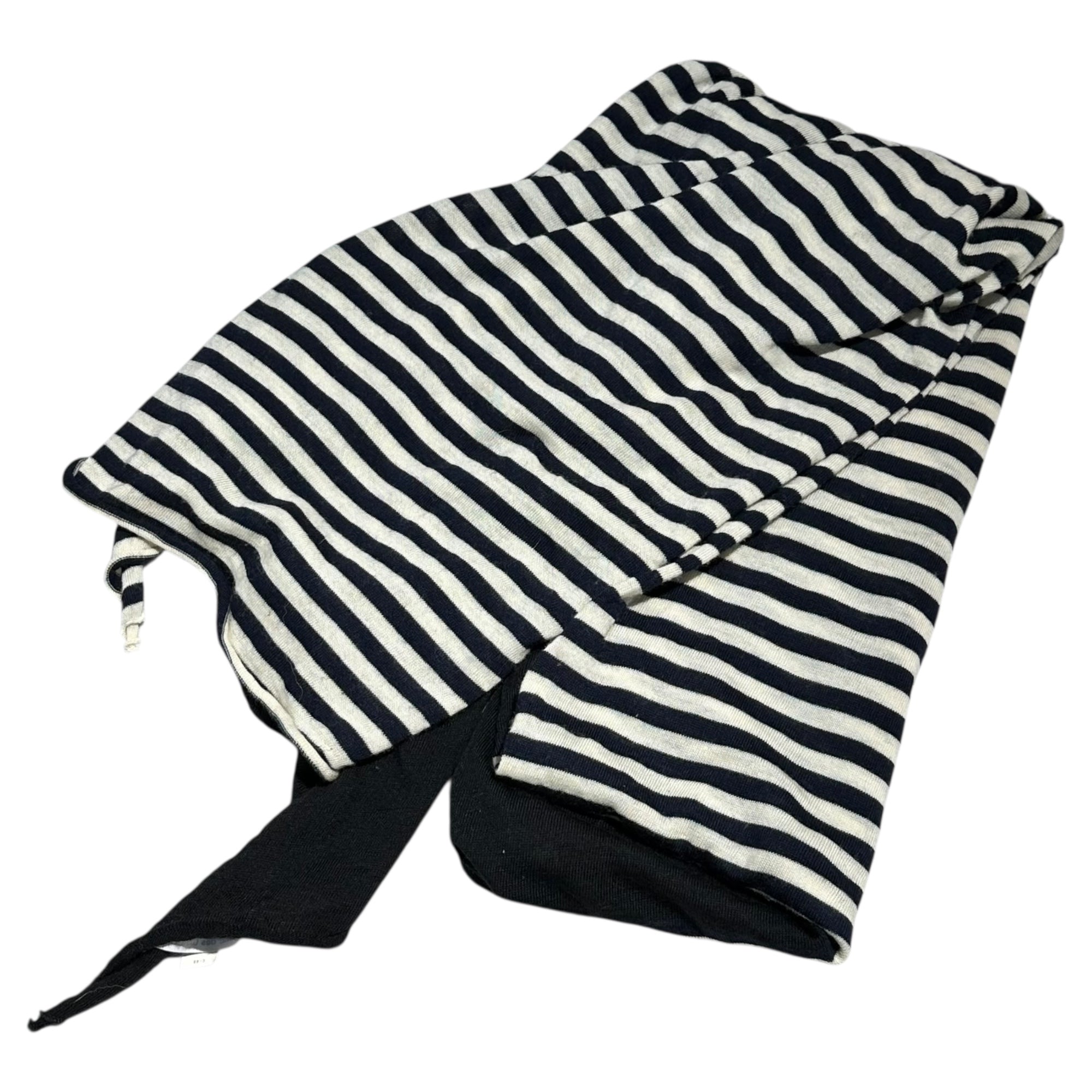 COMME des GARCONS COMME des GARCONS(コムデギャルソンコムデギャルソン) Wool Border Stole ウール ボーダー ストール W13N005 ホワイト×ネイビー×ブラック