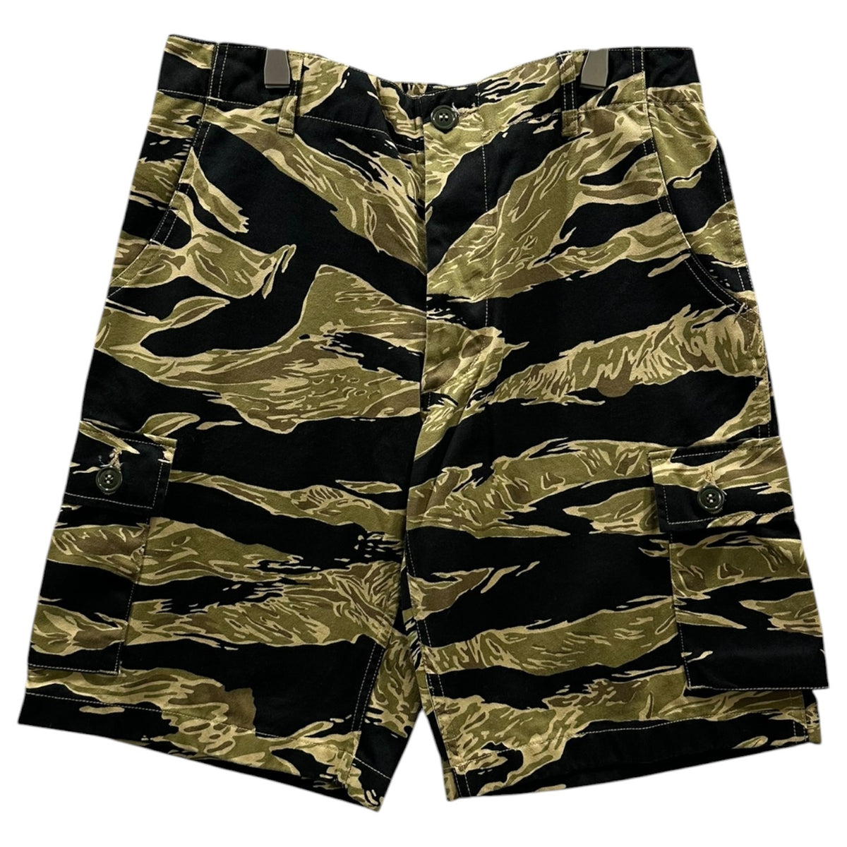 BUZZ RICKSON’S(バズリクソンズ) GOLD TIGER PATTERNS SHORTS ゴールド タイガー カモ ショーツ ハーフパンツ BR51904 S カーキ