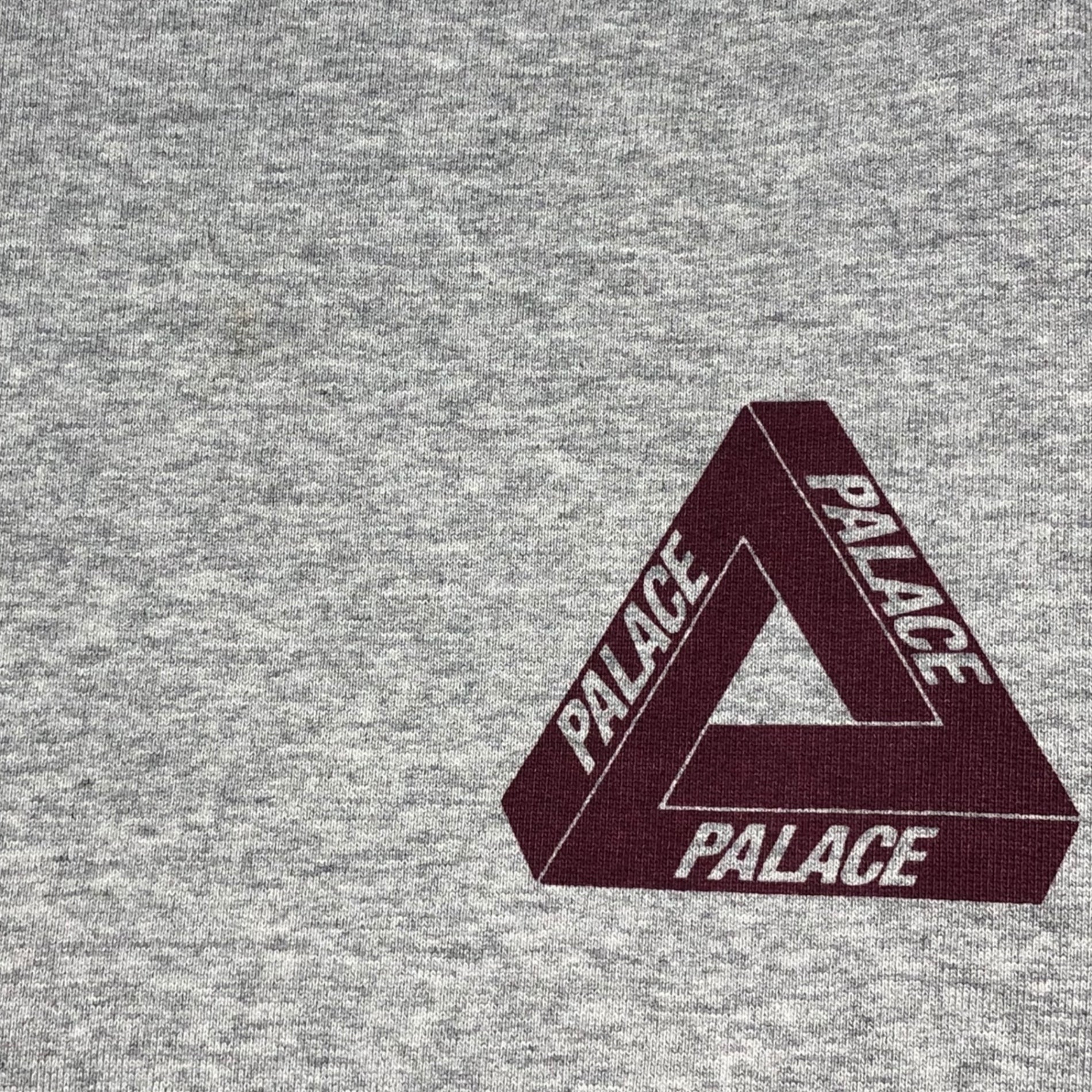 Palace(パレス) triangle logo sweatshirts トライアングル ロゴ スウェット S グレー