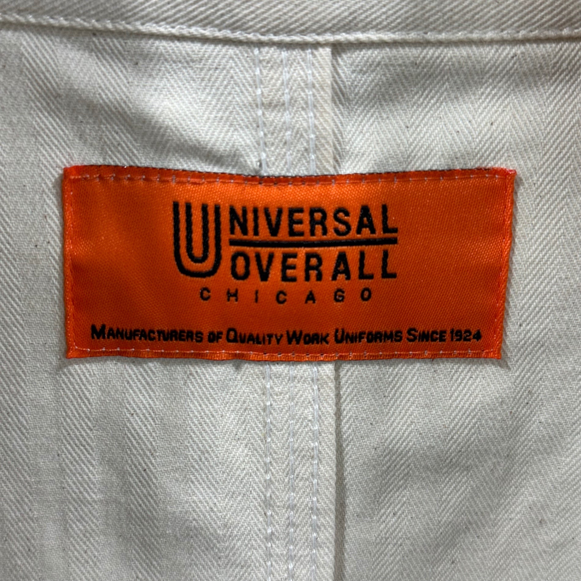 UNIVERSAL OVERALL(ユニバーサルオーバーオール) HBT COVERALL ヘリンボーン カバーオール U20134225-B M アイボリー