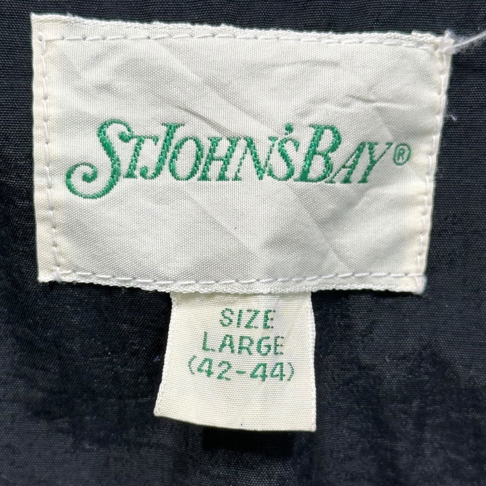 StJohnsbay(セントジョンズベイ) 90's Two-Tone Padded Zip-Up Jacket 90年代 バイカラー 中綿 ジップアップ ジャケット L ブラック×レッド