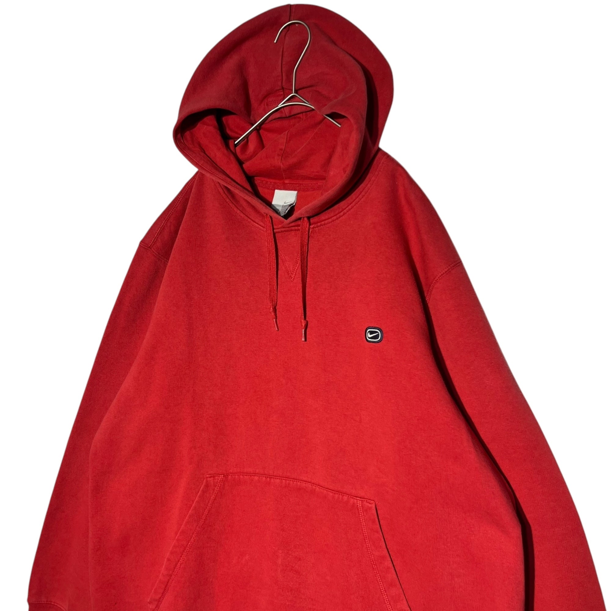 NIKE(ナイキ) 90's ~ 00's logo pullover hoodie ロゴ プルオーバー パーカー F31103FAN XL程度 レッド ヴィンテージ