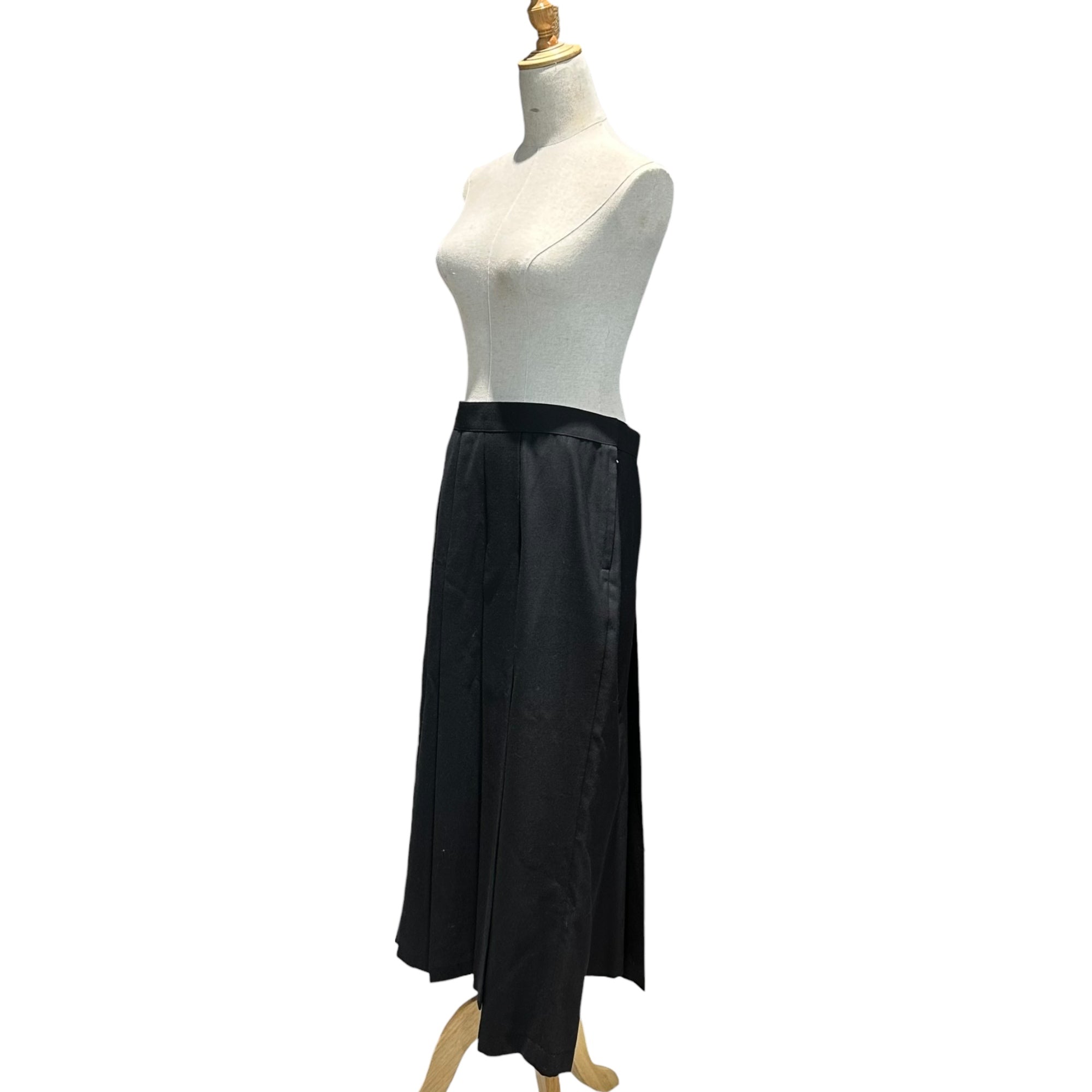 COMME des GARCONS JUNYA WATANABE(コムデギャルソンジュンヤワタナベ) 20AW 2WAY Polyester Pleated Long Skirt Pants 2ウェイ ポリエステル プリーツ ロング スカート パンツ JF-P005 L ブラック AD2020
