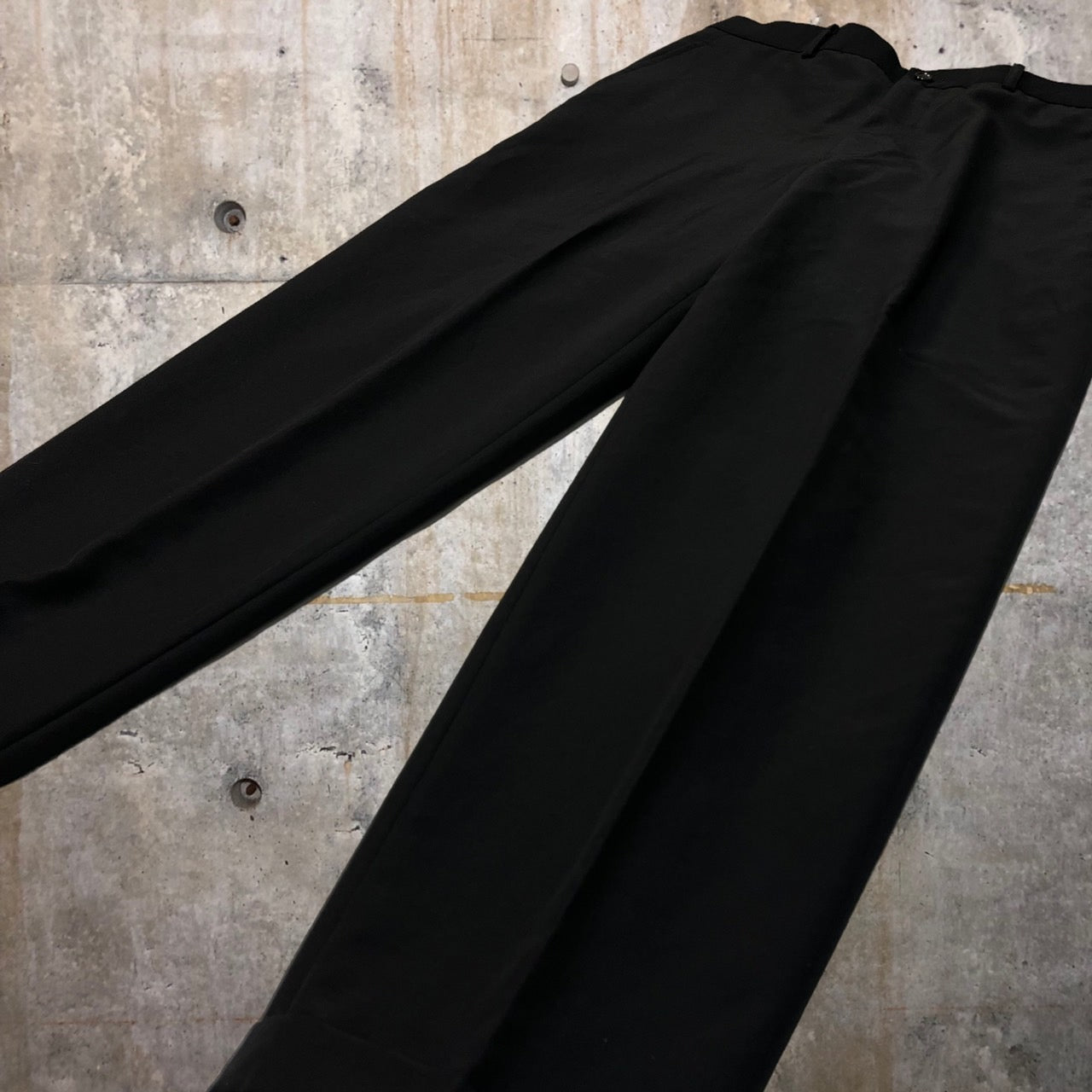 COMME des GARCONS HOMME PLUS(コムデギャルソンオムプリュス) 90's tapered slacks/テーパードスラックス PP-10031M M ブラック AD1999 モヘヤ混