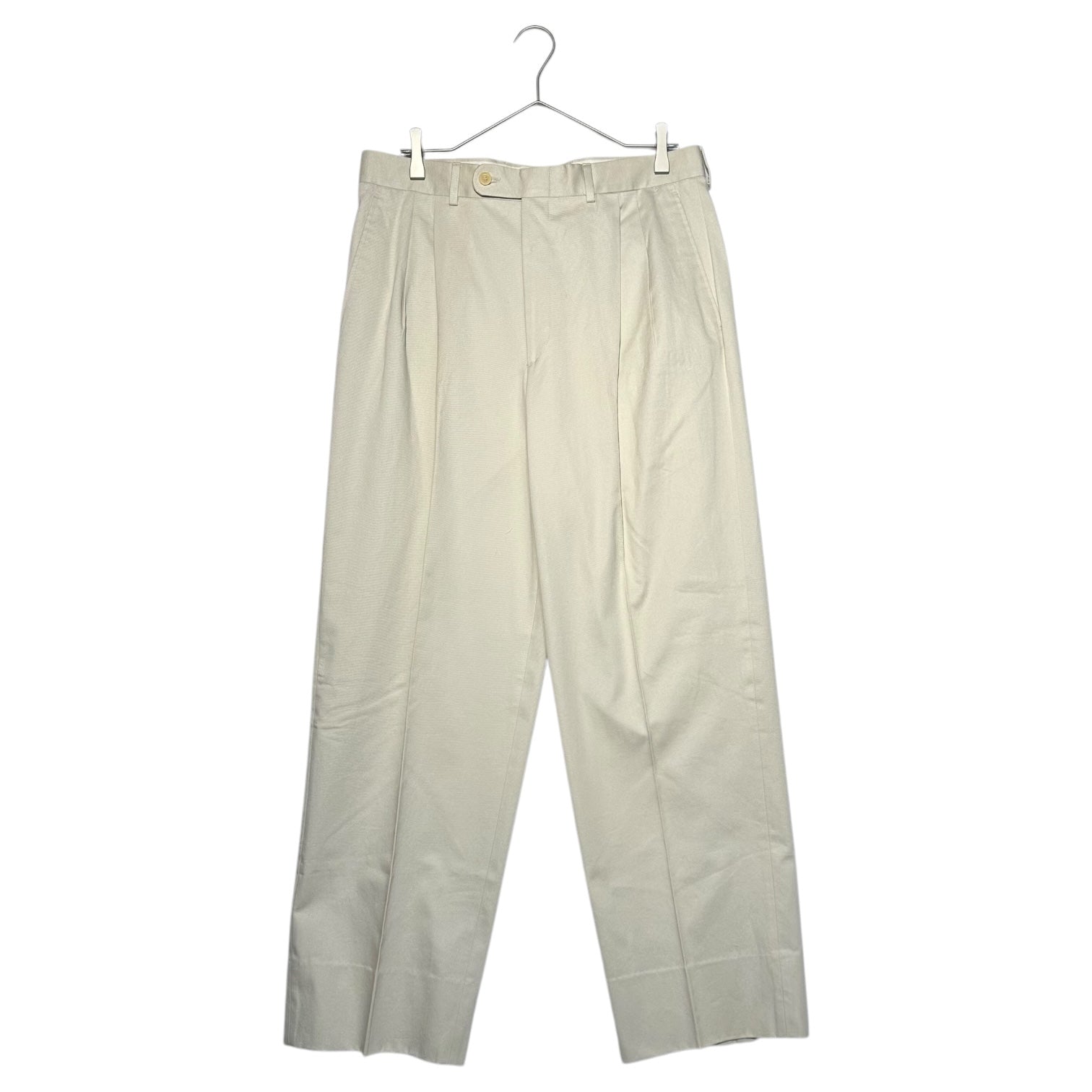 HERMES(エルメス) 2-Tuck Chino Trouser Pants 2タック チノ トラウザー パンツ 52(XL程度) ベージュ スラックス