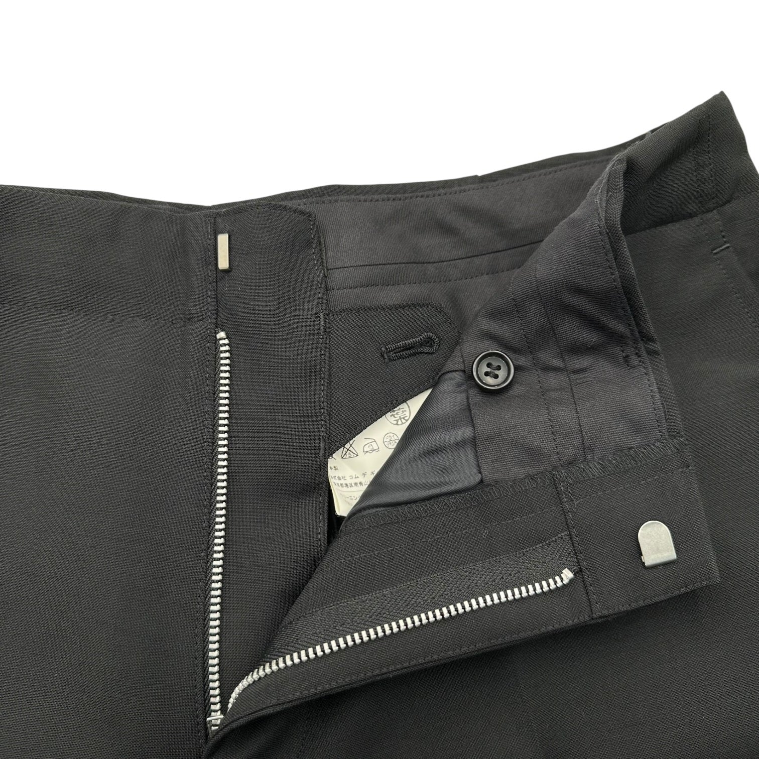 COMME des GARCONS JUNYA WATANABE(コムデギャルソンジュンヤワタナベ) 12SS Short Slacks Shorts with Mohair Blend モヘア混 ショート スラックス ショーツ ハーフパンツ JI-P003 L ブラック AD2011