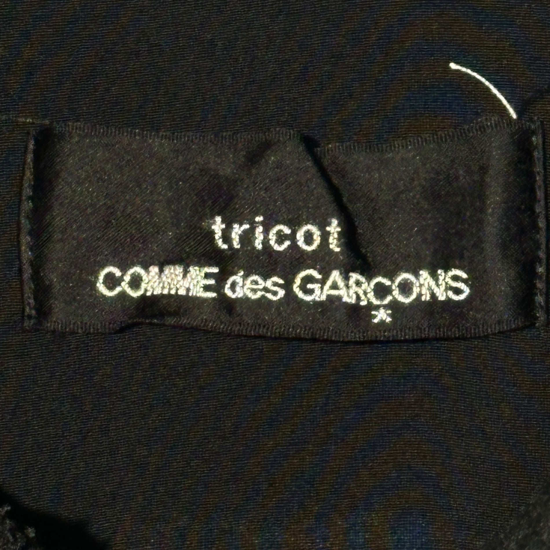 tricot COMME des GARCONS(トリココムデギャルソン) 99AW Patchwork L/S Shirt 異素材 パッチワーク 長袖 シャツ TB-040020 FREE ブラック AD1999