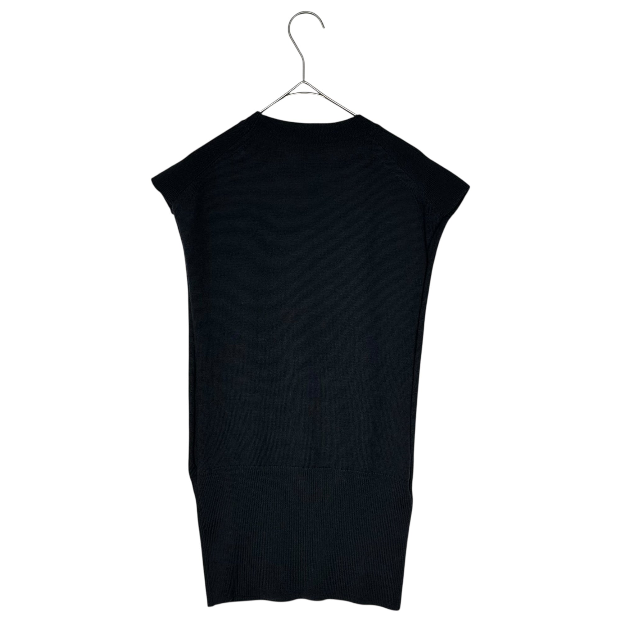 BACCA(バッカ) Woolmulline Crew Neck Vest ウールムリネ クルーネック ベスト 35-02-14-02103 S ネイビー