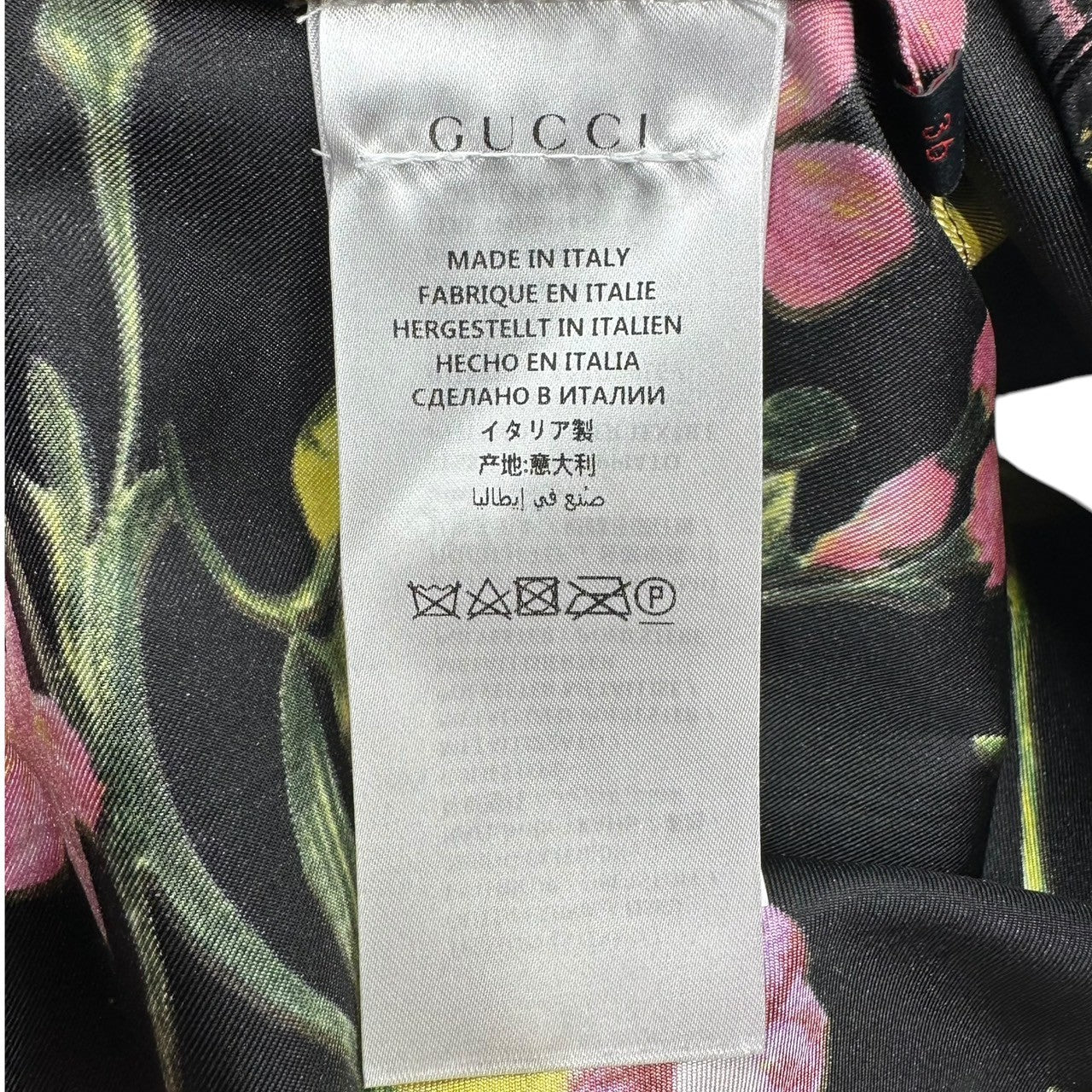 GUCCI(グッチ) 18SS All-over silk floral laminated long sleeve shirt シルク総花柄 ラミネート加工 長袖シャツ WJ0 506489 36(S程度) シルバー×ピンク アレッサンドロ・ミケーレ氏デザイン期