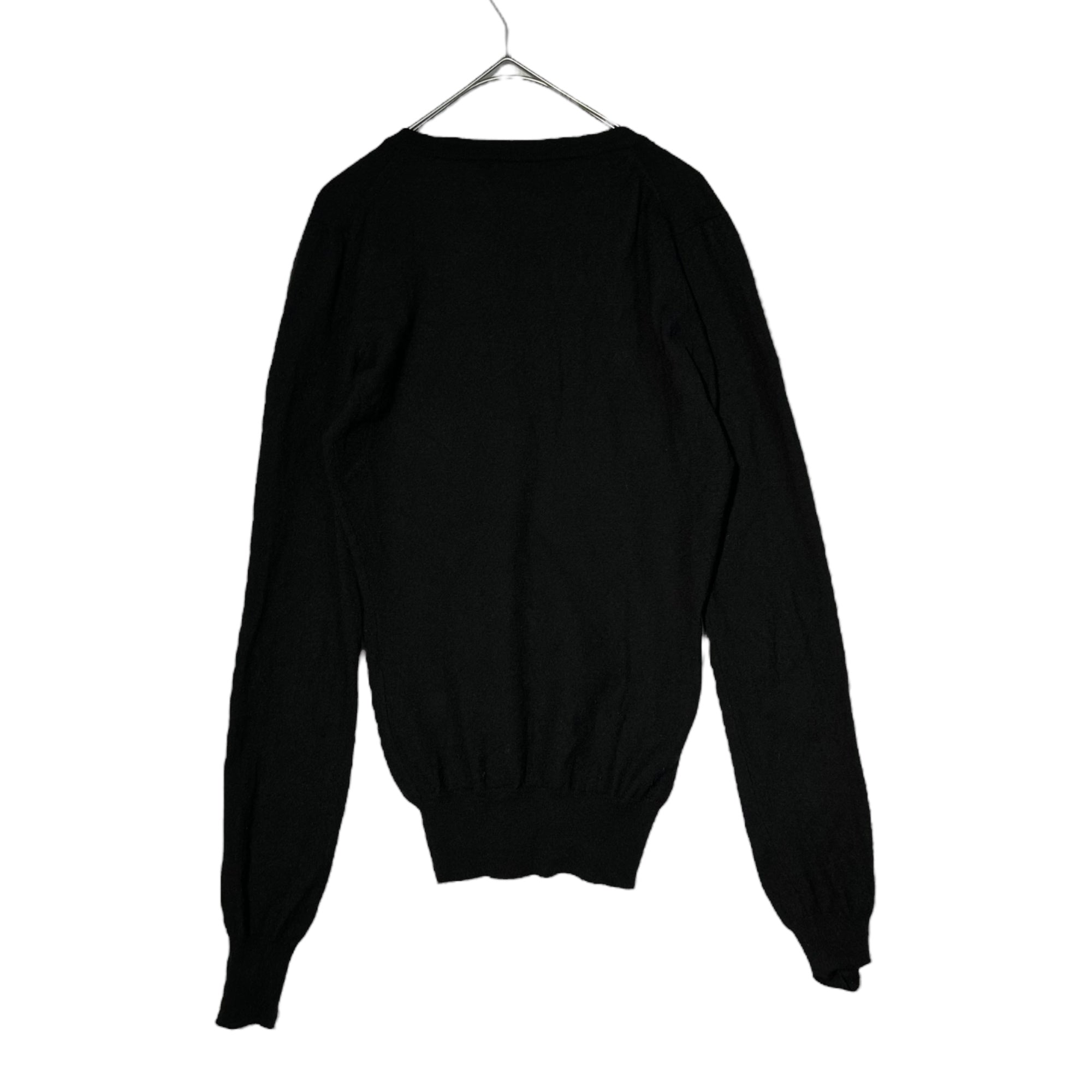 DOLCE&GABBANA(ドルチェ&ガッバーナドルガバ) V-Neck Cashmere Knit Vネック カシミヤ ニット F4375K/F44TL 46(S) ブラック