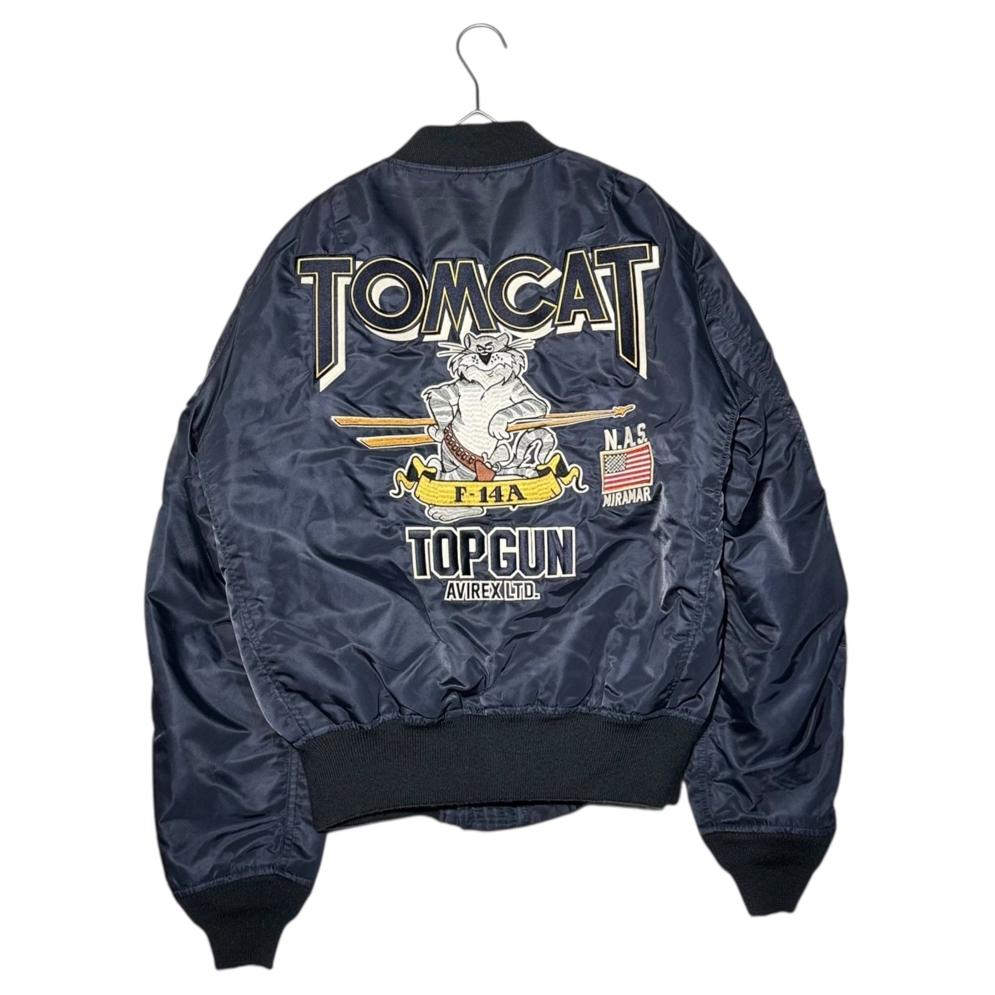 AVIREX(アヴィレックス) TOMCAT MA-1 TOPGUN トムキャット フライト ジャケット トップガン 783-3952033 M ネイビー ボンバー ワッペン