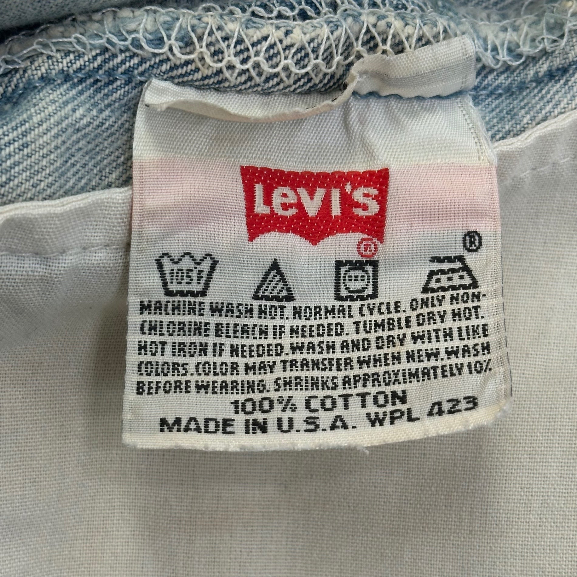 Levi's(リーバイス) 90's 501XX Crash Denim Pants クラッシュ デニム パンツ 501-0000 W33 L36 ライトインディゴ 1999年5月製造 90年代 ヴィンテージ ダメージ