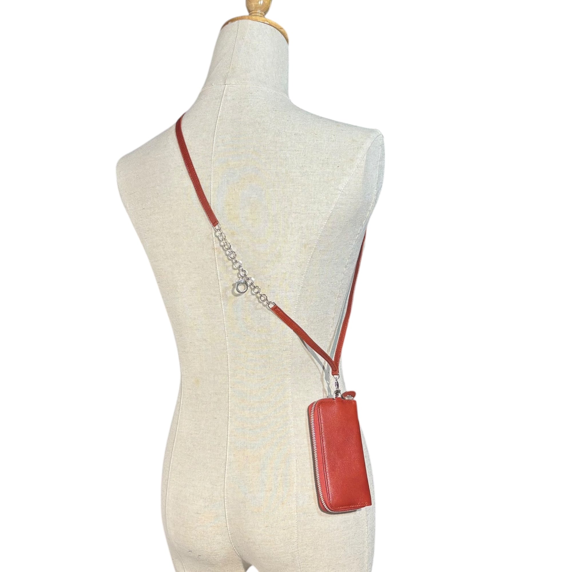 Salvatore Ferragamo(サルヴァトーレフェラガモ) Ganchini Shoulder Strap Key Case ガンチーニ ショルダー ストラップ キーケース KB-227734 ブラウン 小銭入れ 財布 ポーチ