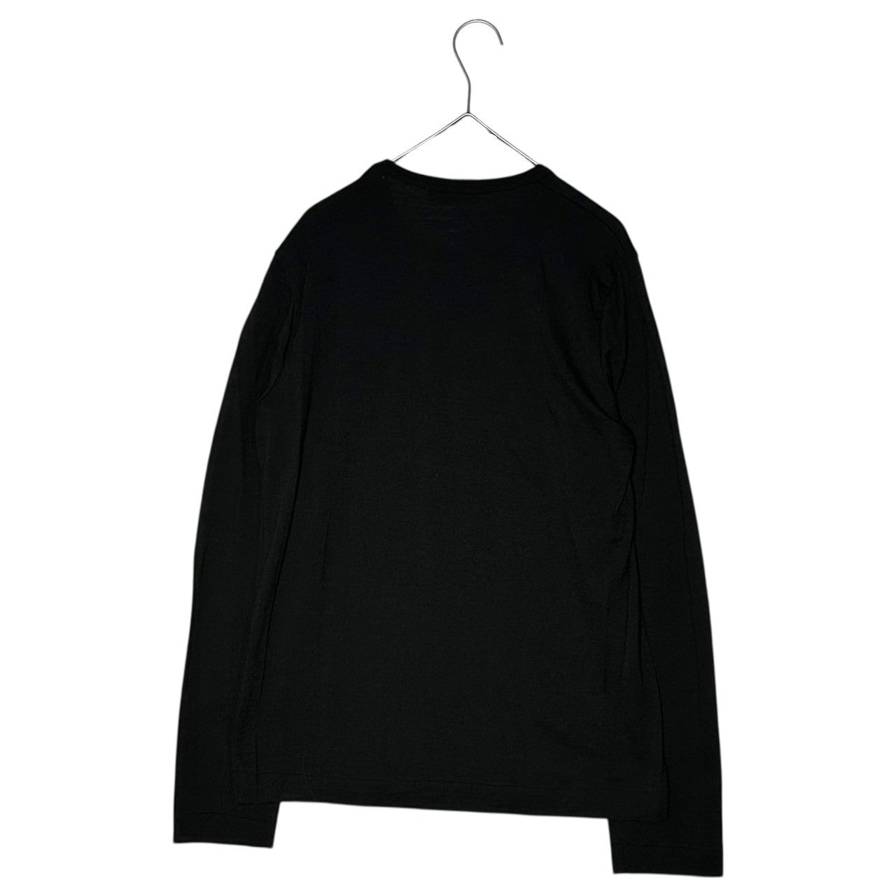 tricot COMME des GARCONS(トリココムデギャルソン) 12AW Basic Wool Knit Shirt ベーシック ウール ニットソー カットソー TJ-T024 M ブラック AD2012