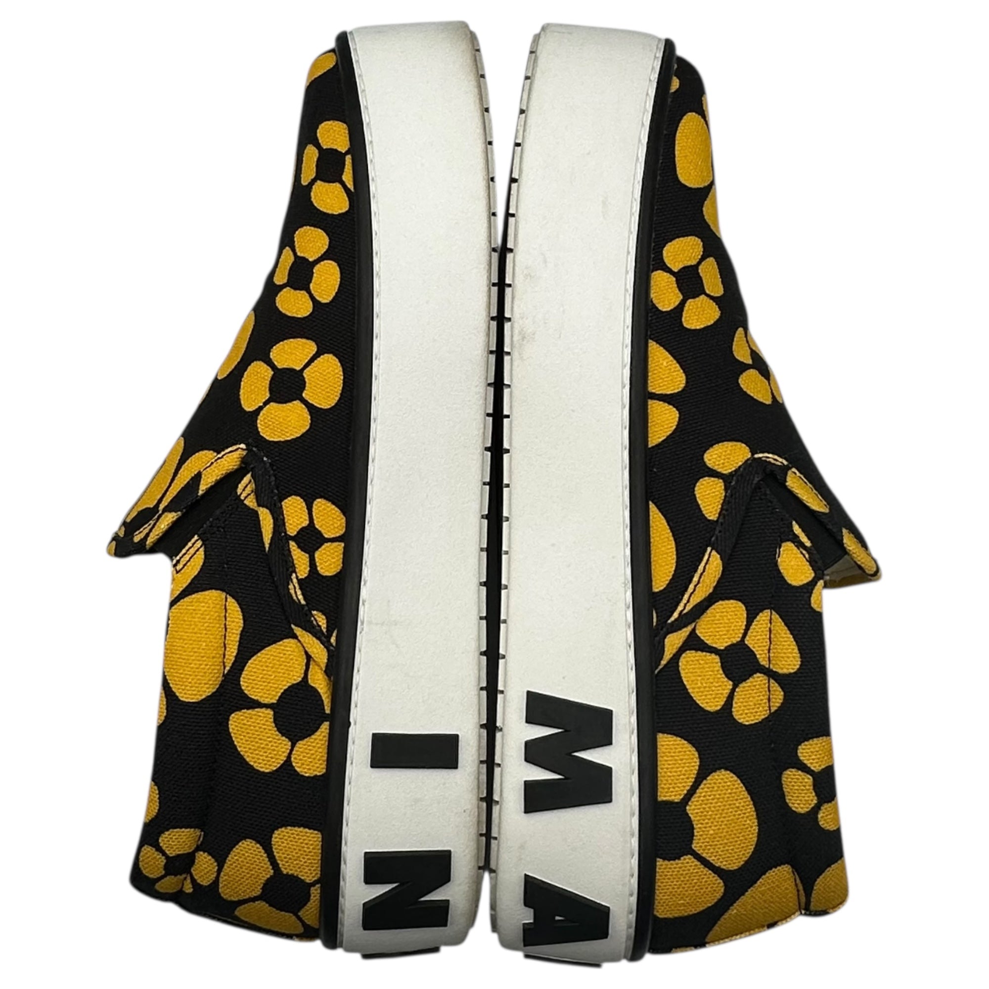 MARNI × Carhartt WIP(マルニ × カーハート) SLIP-ON SNEAKERS スリッポン 厚底 スニーカー SNZU013103 42(約27cm程度 ブラック×イエロー コラボ