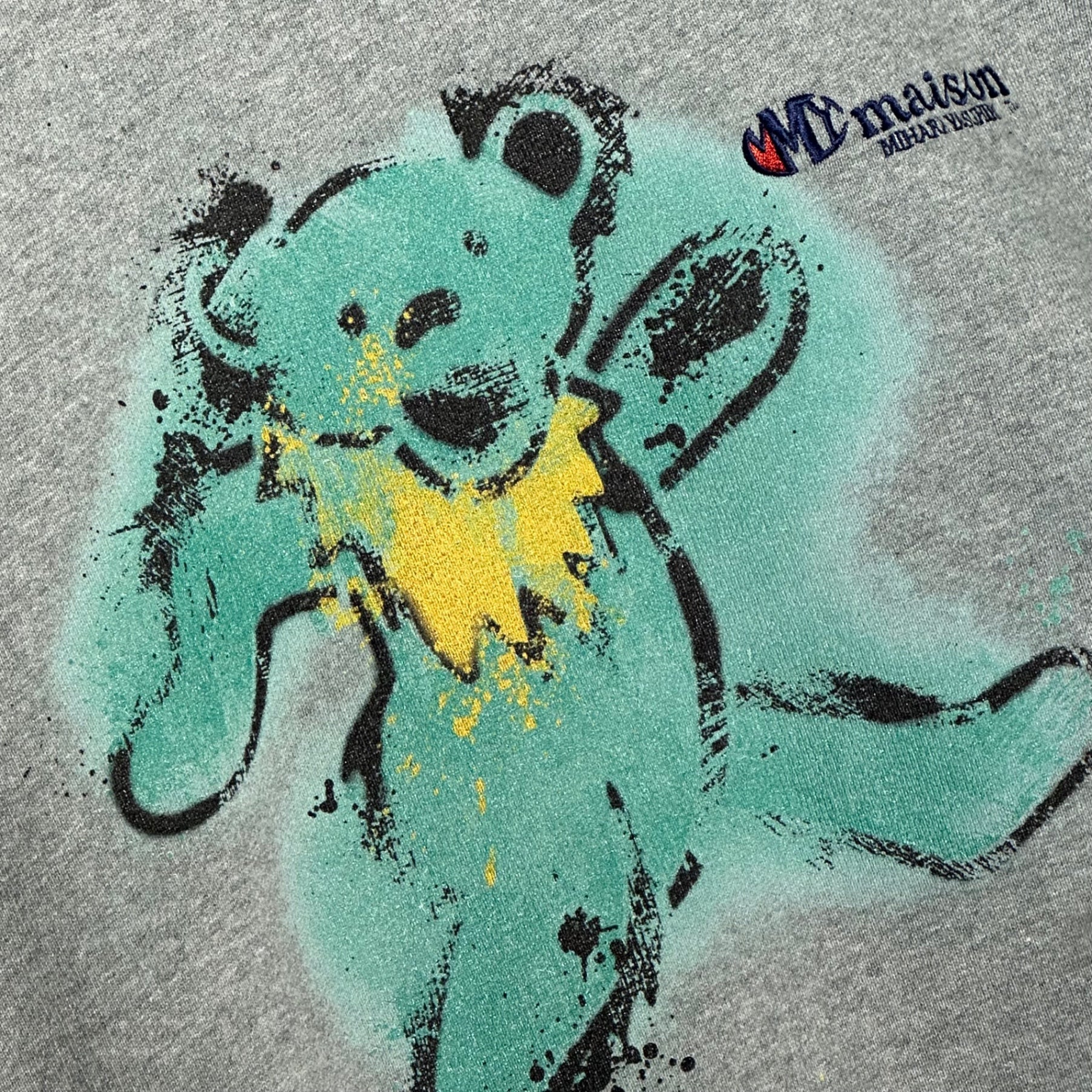 Maison MIHARA YASUHIRO(メゾンミハラヤスヒロ) 23AW Bear Printed Pullover ベアー プリント プルオーバー スウェット A11PO713 48 グレー