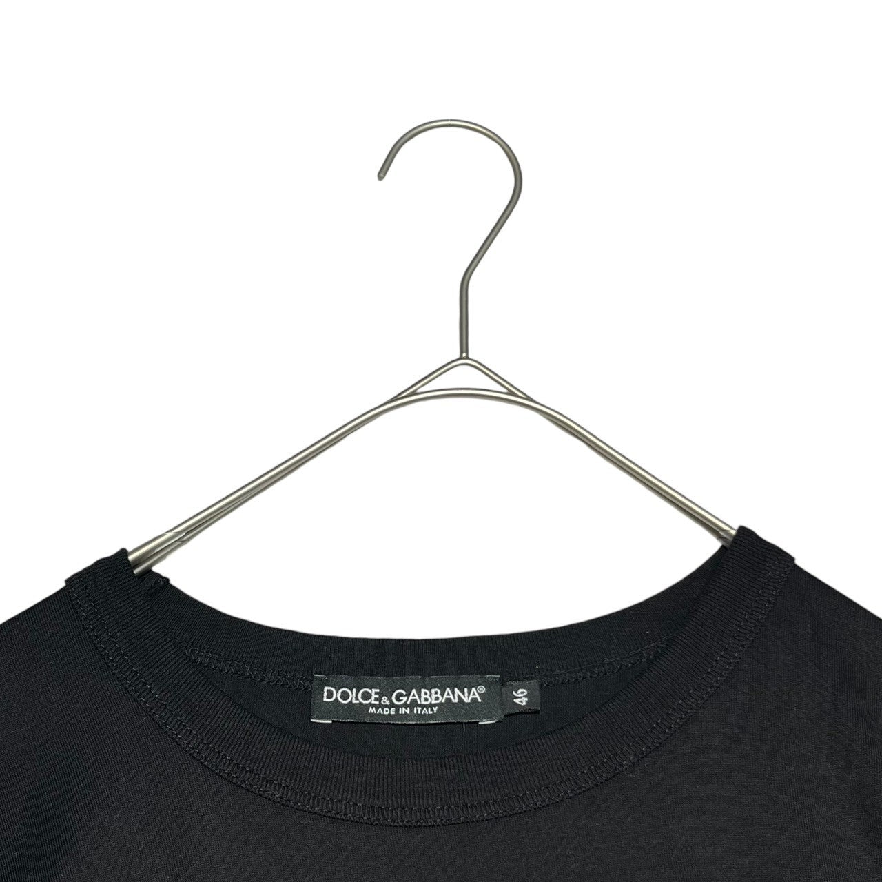 DOLCE&GABBANA(ドルチェ&ガッバーナドルガバ) Bee emblem patch T-shirt 蜂 エンブレム ワッペン Tシャツ G8FL6T G7FDV 46(M程度) ブラック