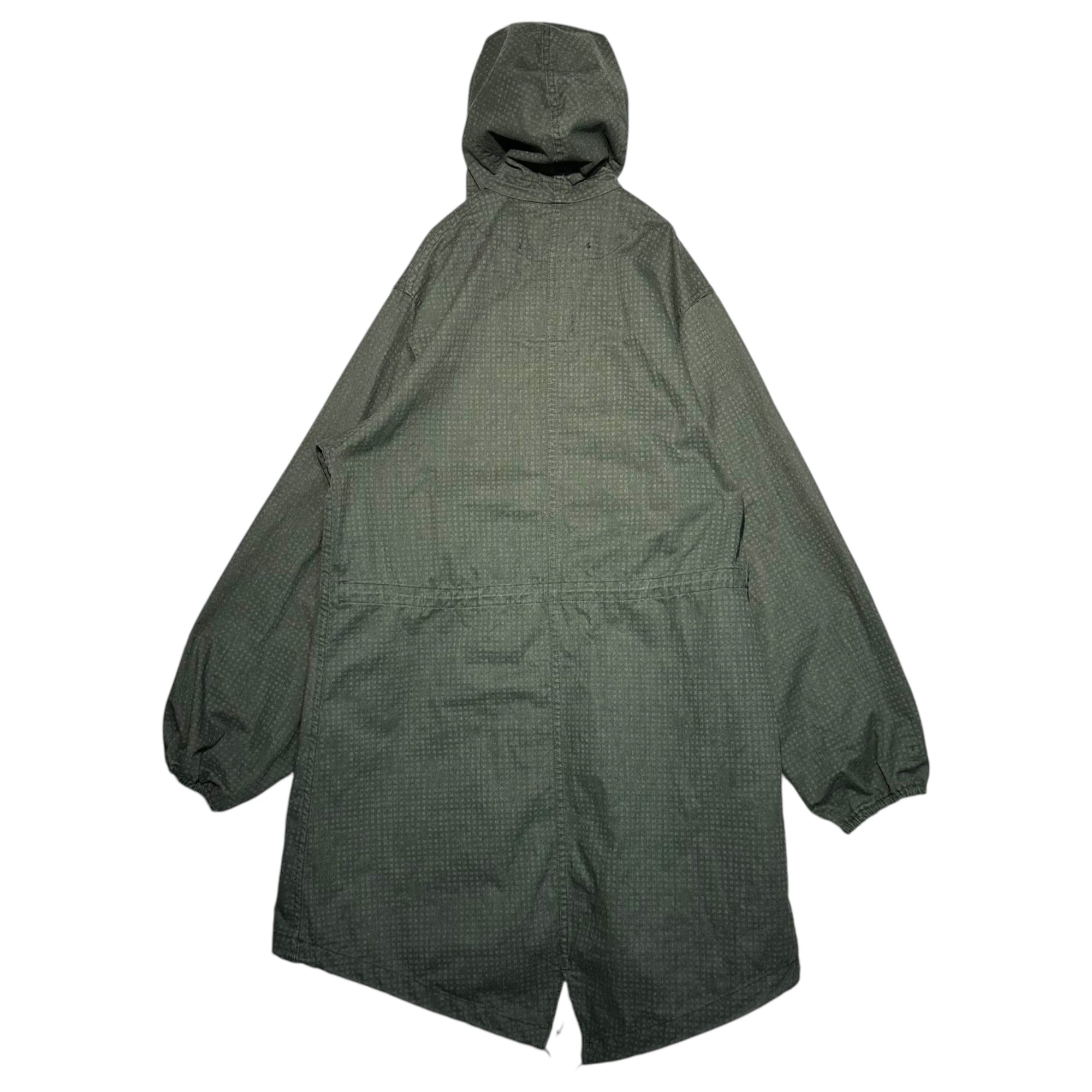 US ARMY(アメリカ軍) 80's night desert camo fishtail hoodie ナイトデザートカモ フィッシュテール パーカー 8415-01-102-6280 MEDIUM ダークグリーン モッズ コート 80年代