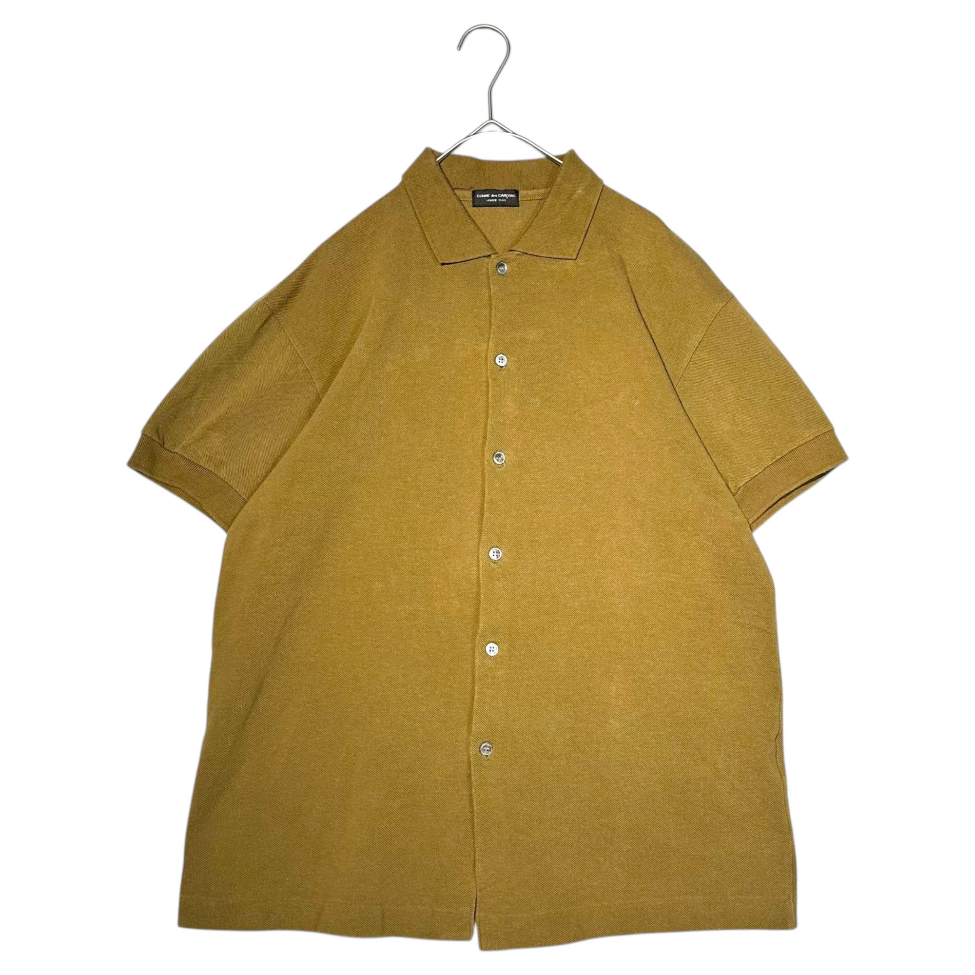 COMME des GARCONS HOMME PLUS(コムデギャルソンオムプリュス) 95SS Deer short-sleeved button shirt 鹿の子 半袖 ボタン シャツ 90年代 PT-100130 FREE ブラウン AD1994