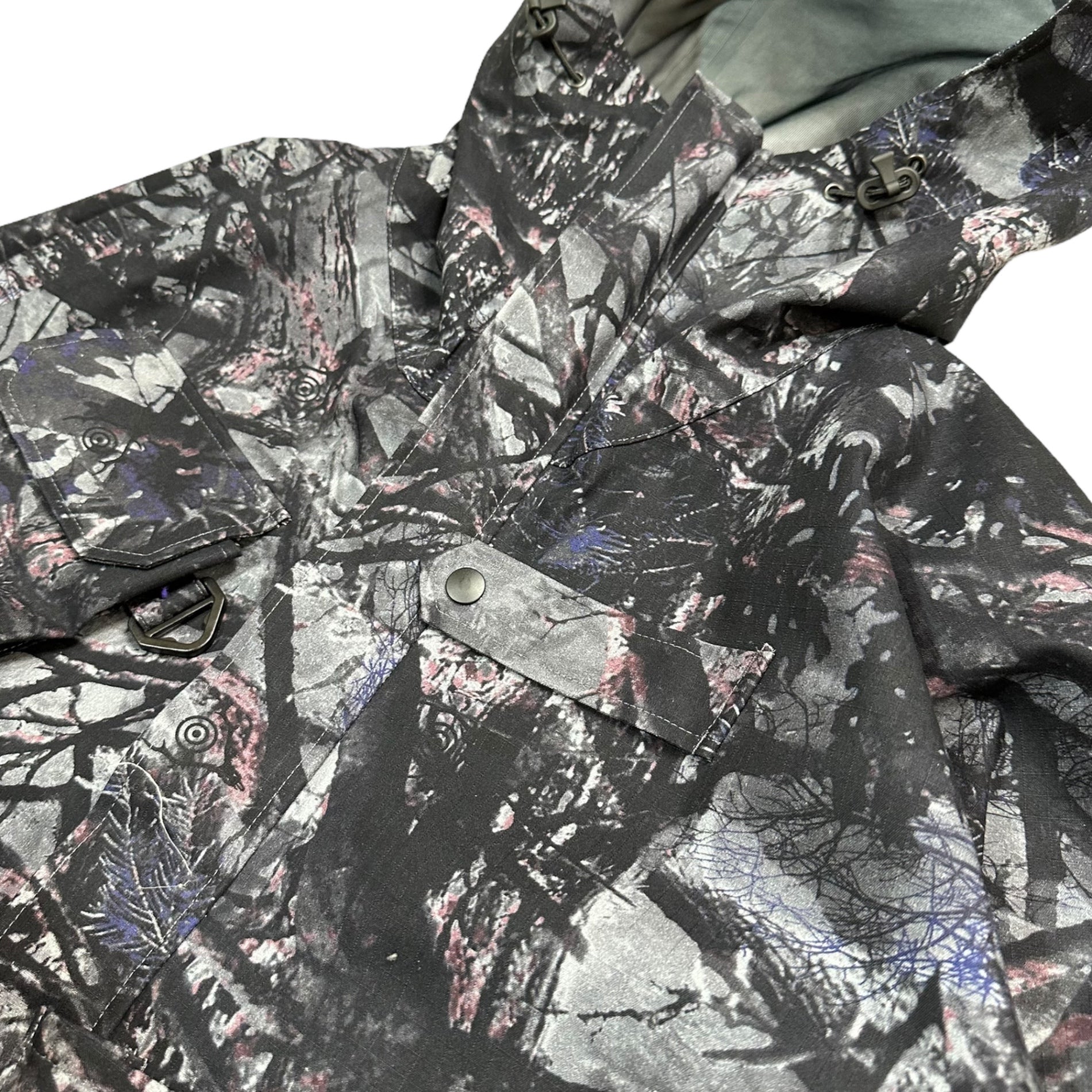 South2 West8 S2W8(サウス2ウエスト8) 20SS RIVER TREK JACKET – 3 LAYER 3レイヤー リバートレックジャケット GL772 S ブラック×グレー マウンテンパーカー ツリーカモ