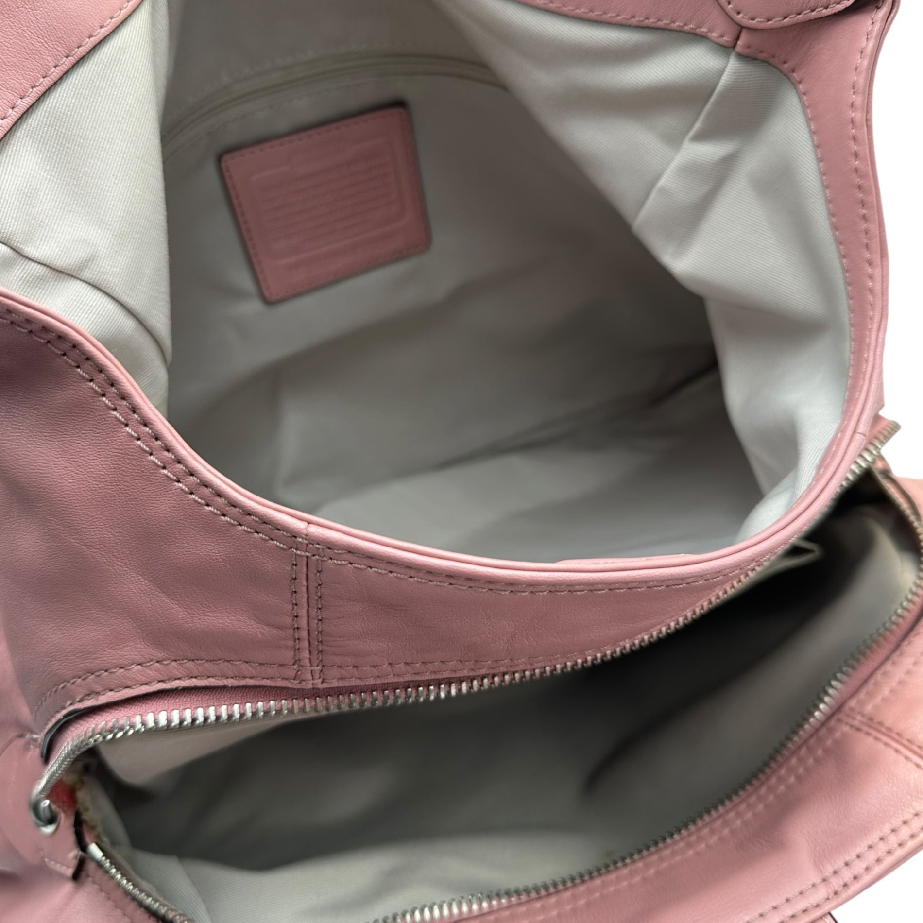 COACH(コーチ) Soho Leather Large Hobo ソーホー レザー ラージ ホーボー F17092 ピンク ワンショルダー ショルダー バッグ
