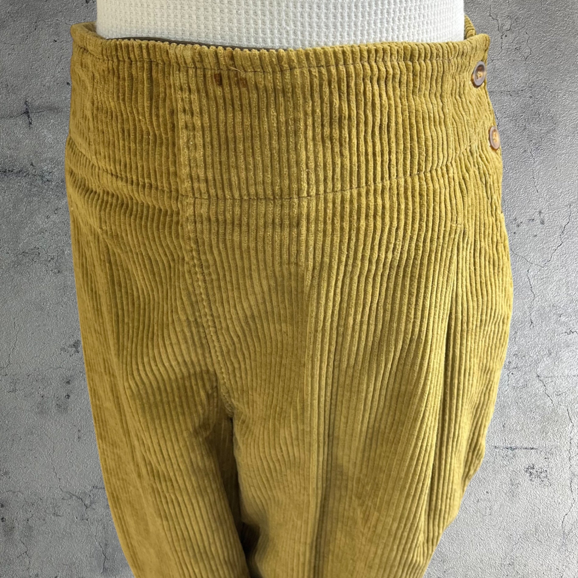 Euro vintage(ヨーロッパヴィンテージ) コーデュロイ素材のジョッパーズ切替パンツ M~L程度 ブラウン