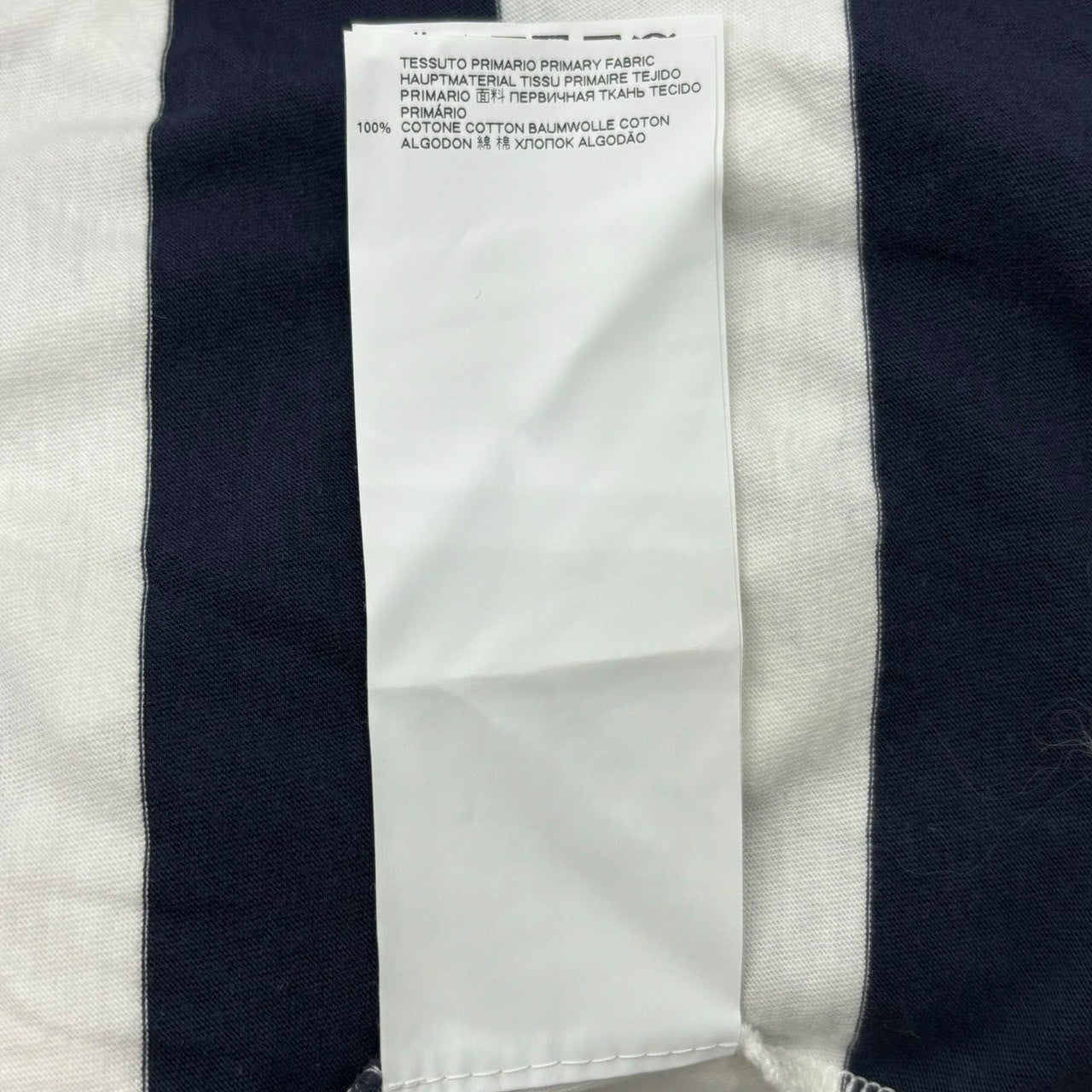 MAISON MARGIELA(メゾンマルジェラ) 19AW Pack T-shirts border パック ボーダー Tシャツ S50GC0552 S ホワイト×ネイビー 半袖