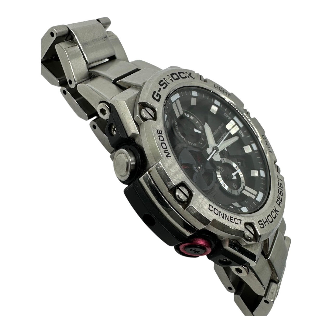 CASIO(カシオ) G-SHOCK G-STEEL Bluetooth 腕時計 GST-B100-1AJF シルバー