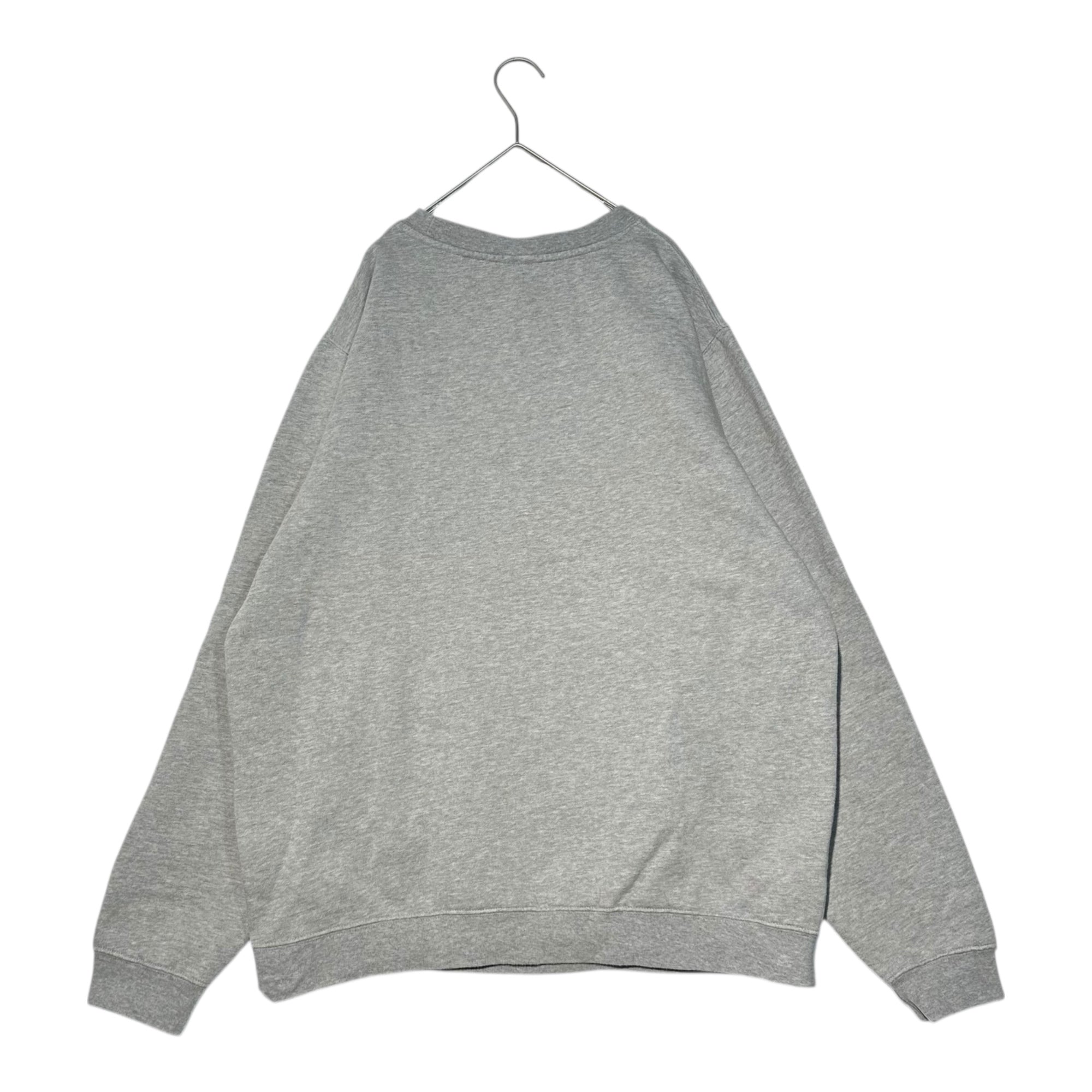 STUSSY(ステューシー) 00's Sneaker Print Sweatshirt スニーカー プリント スウェット L グレー×ネイビー パロディー