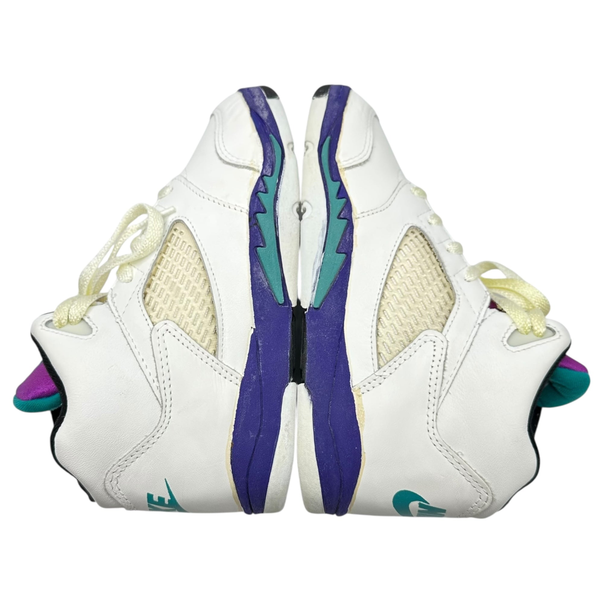 NIKE(ナイキ) 1990 AIR JORDAN 5 HIGH (KIDS) オリジナル エアジョーダン 5 キッズ 900406 PA 8462 22cm ホワイト×パープル 90's 90年代 ヴィンテージ ハイカット スニーカー