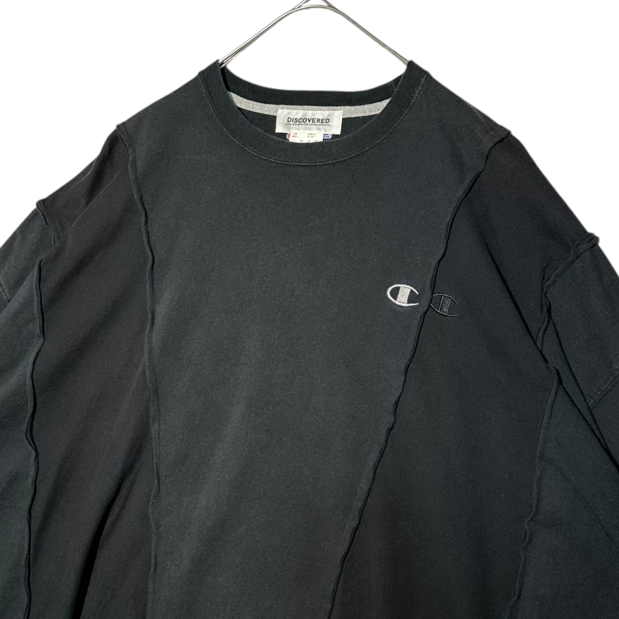 DISCOVERED(ディスカバード) ”Champion” Reconstruction Tee チャンピオン 再構築 Tシャツ F ブラック