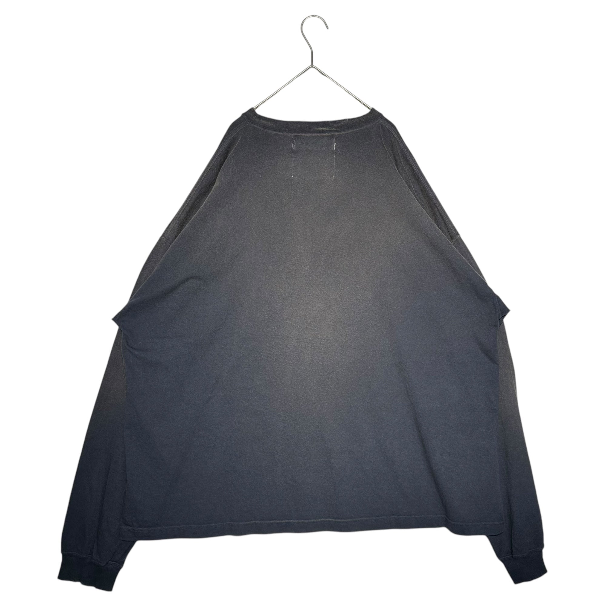 DAIRIKU(ダイリク) 24AW WHO vintage theme tee ヴィンテージ 加工 長袖 刺繍 Tシャツ 24AW C-16 FREE ネイビー カットソー