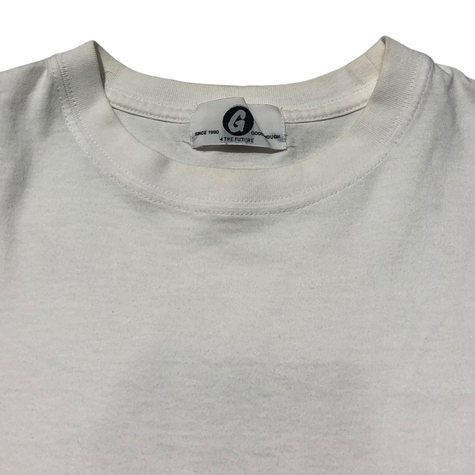 GOODENOUGH × FRAGMENT DESIGN(グッドイナフ×フラグメントデザイン) THE CONVENI Back print pocket T-shirt ザコンビニ バックプリントポケットTシャツ 2(M) ホワイト×ブラック エルメスオマージュ 稀少品