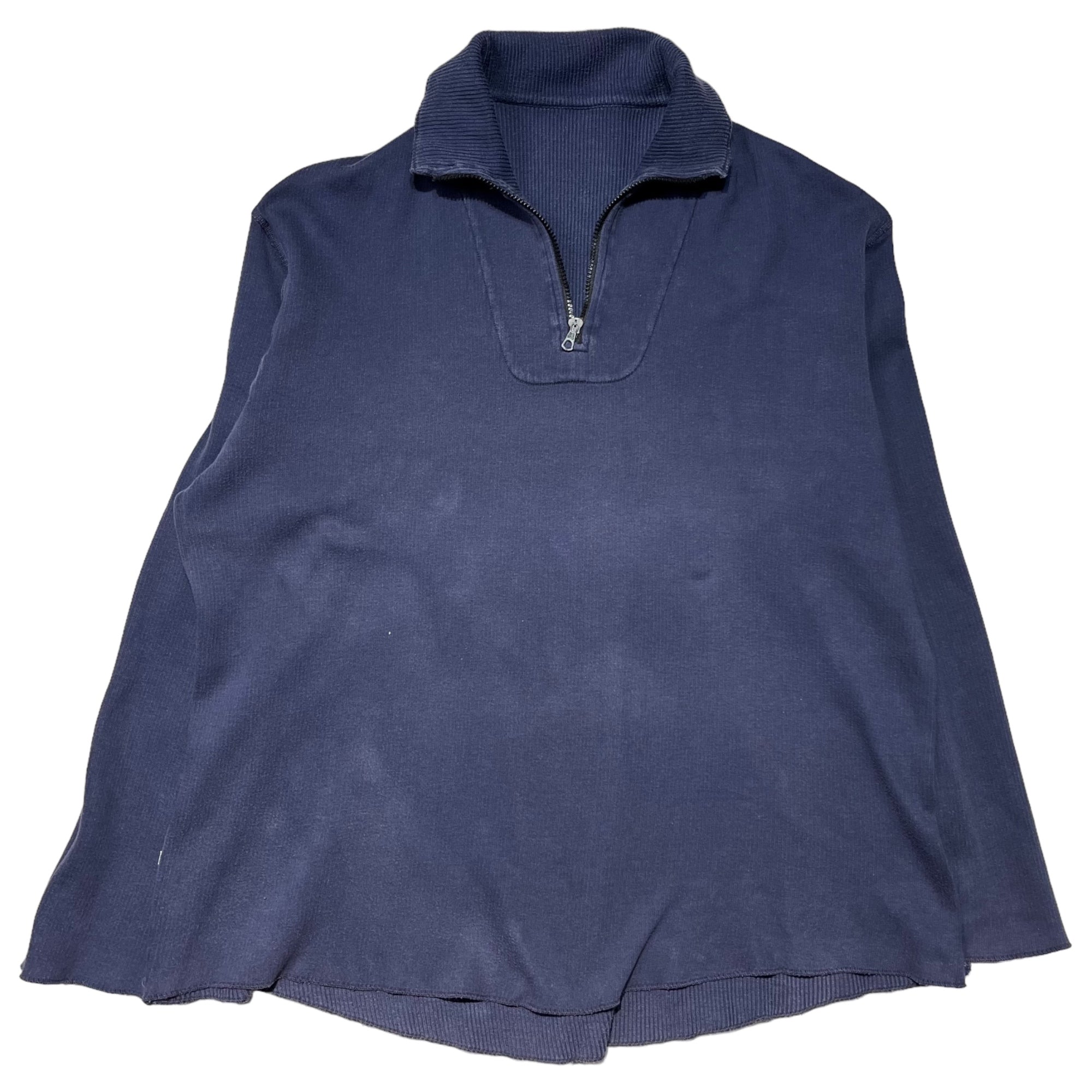 STONE ISLAND(ストーンアイランド) 80's ~ 90's "MARINA" Reversible half zip pullover cut and sew リバーシブル ハーフ ジップ プルオーバー カットソー 90年代 XL ネイビー 80年代~90年代 Archive