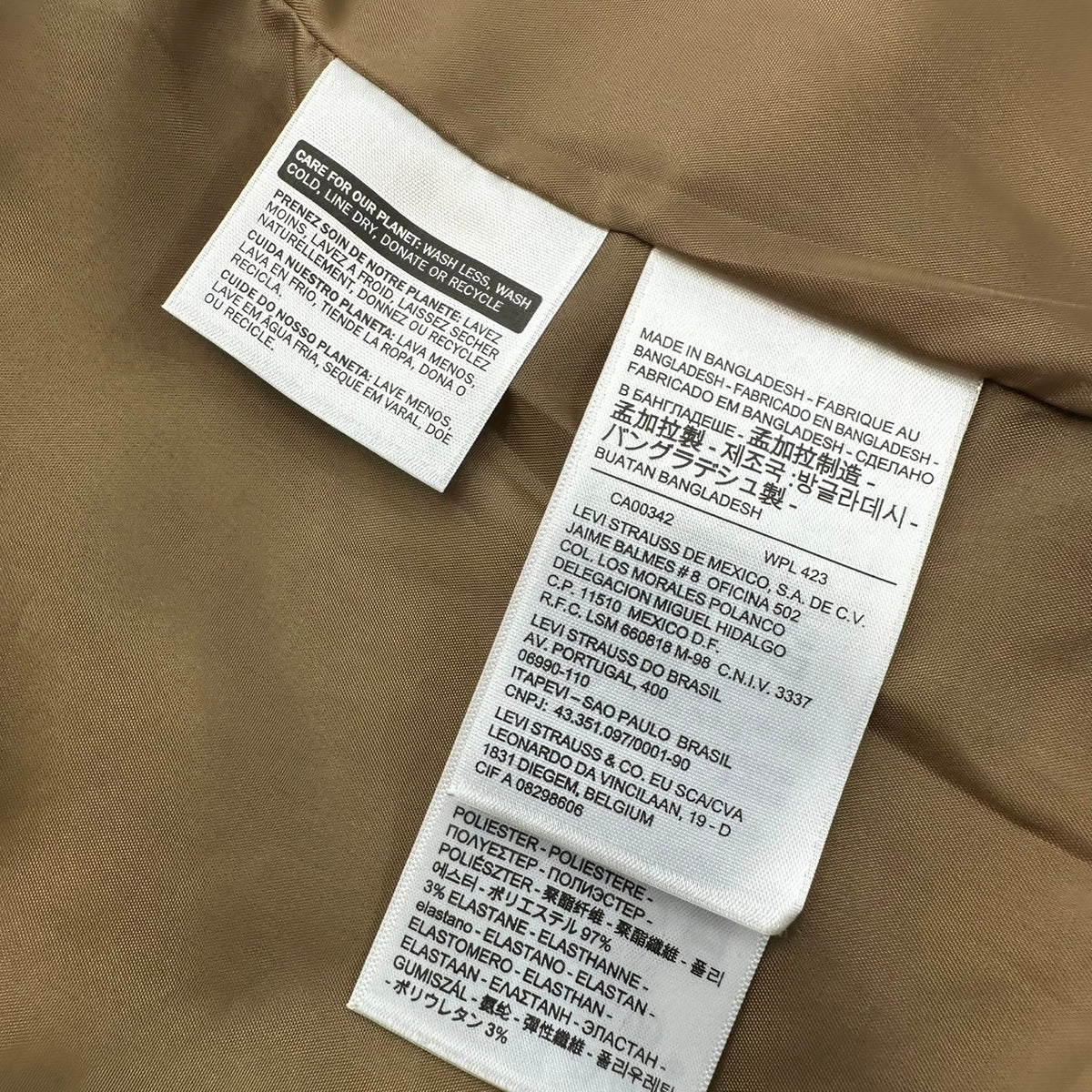 Levi's(リーバイス) Camo Zip-Up Blouson カモフラ ジップ アップ ブルゾン S カーキ