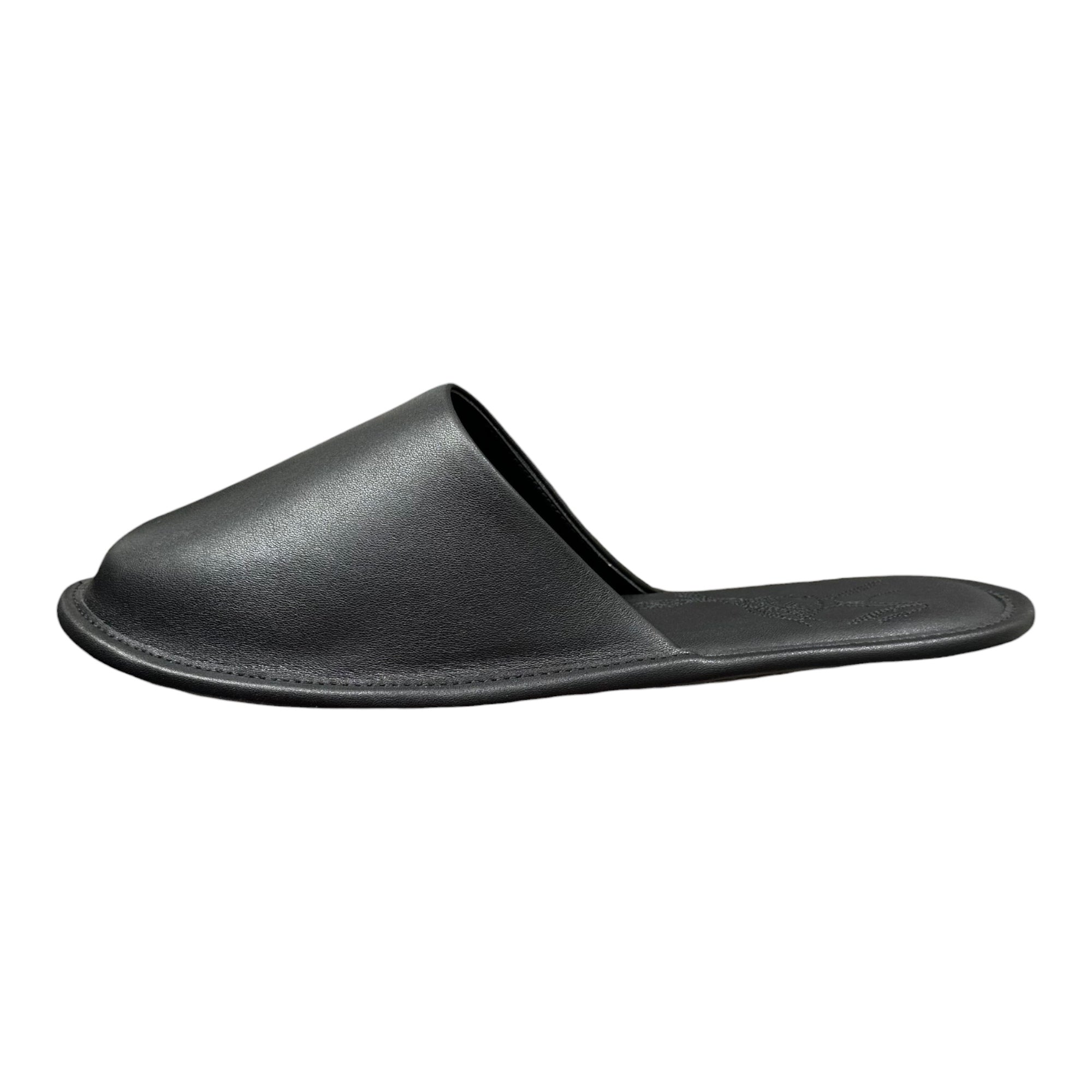 ENFANTS RICHES DÉPRIMÉS(アンファンリッシュデプリメ) Insole Stitching Lether Hotel Slipper インソール ステッチ ワーク レザー ホテル スリッパ サンダル 40 ブラック 稀少アイテム