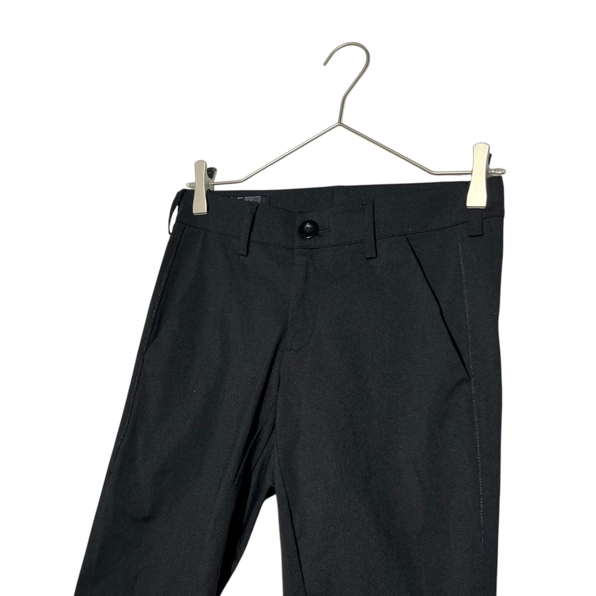 MARITHE FRANCOIS GIRBAUD(マリテフランソワジルボー) 00's 3/4 length nylon poly gimmick pants 7分丈 ナイロン ポリ ギミック パンツ F6-2608 3S ブラック Y2K