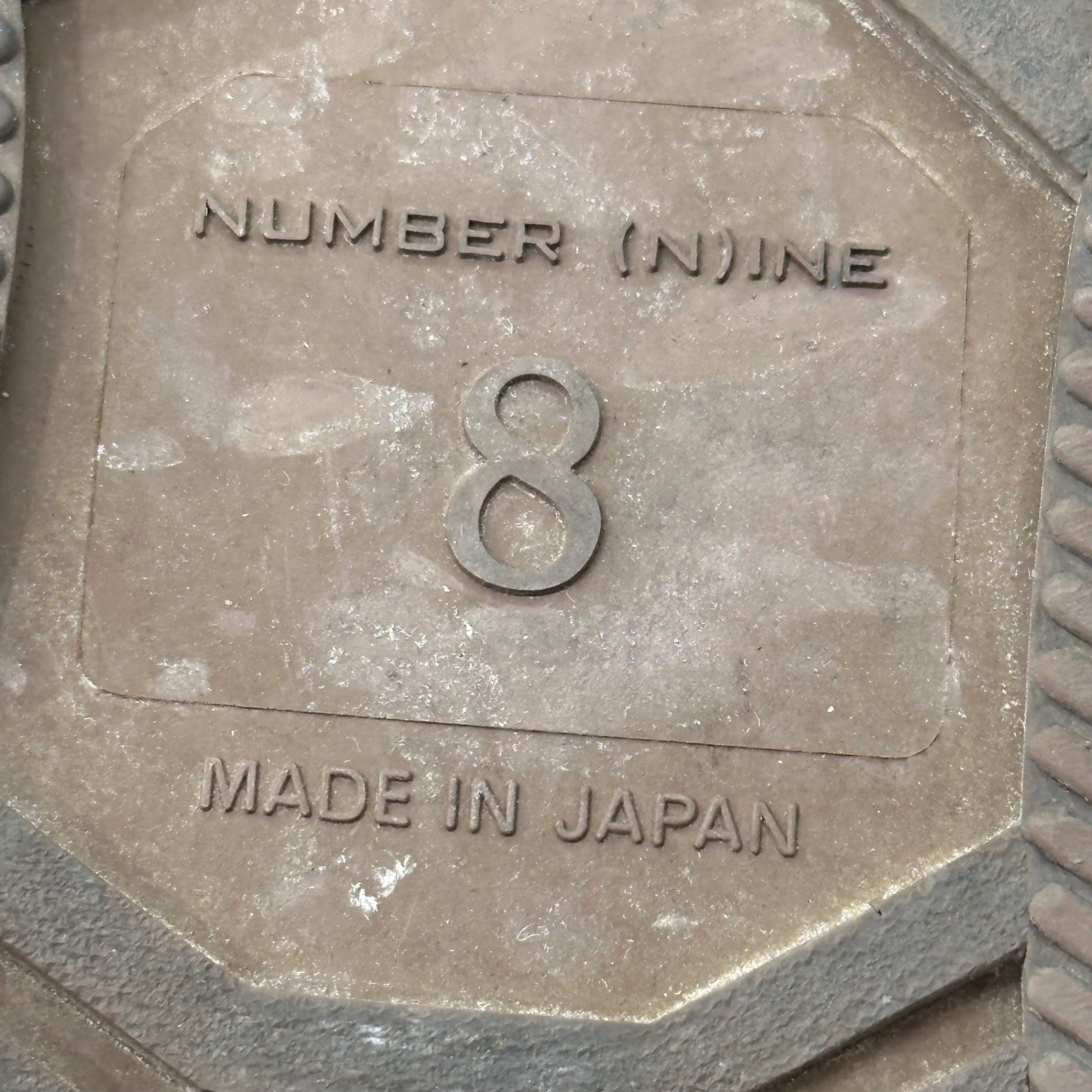 NUMBER (N)INE(ナンバーナイン) 04SS DREAM BABY DREAM期 Side-Zip High-Top Sneakers サイドジップ ハイカット スニーカー 8(26cm程度) ブラック×ホワイト アーカイブ