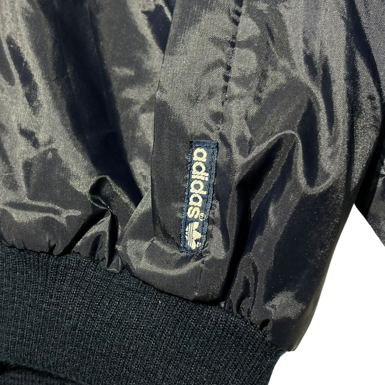 adidas(アディダス) 70's vintage nylon jacket ヴィンテージ ナイロン ジャケット 168(M程度) ネイビー×スカイブルー