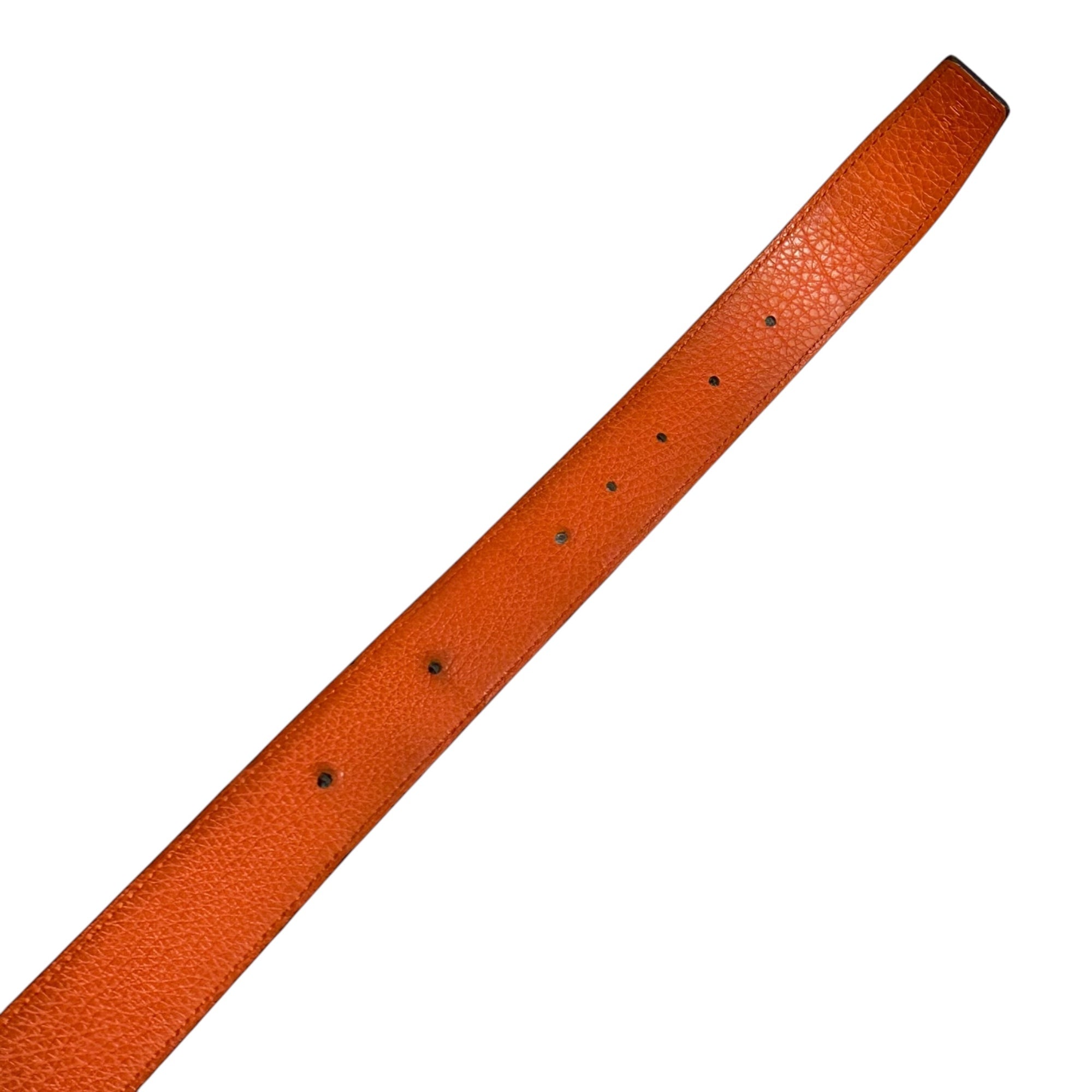 HERMES(エルメス) Constance Belt コンスタンス ベルト 105 ブラック×シルバー レザー Hバックル 刻印□Q