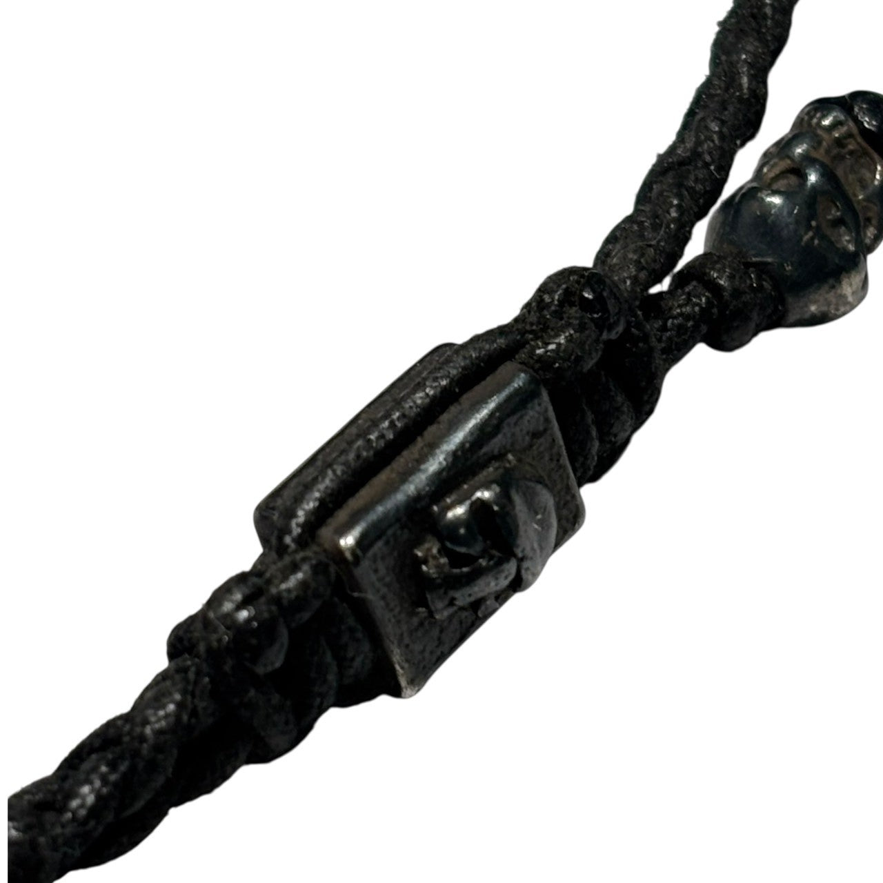 M COHEN(エムコーヘン) Brass skull bracelet 真鍮 スカル ブレスレット ブラック