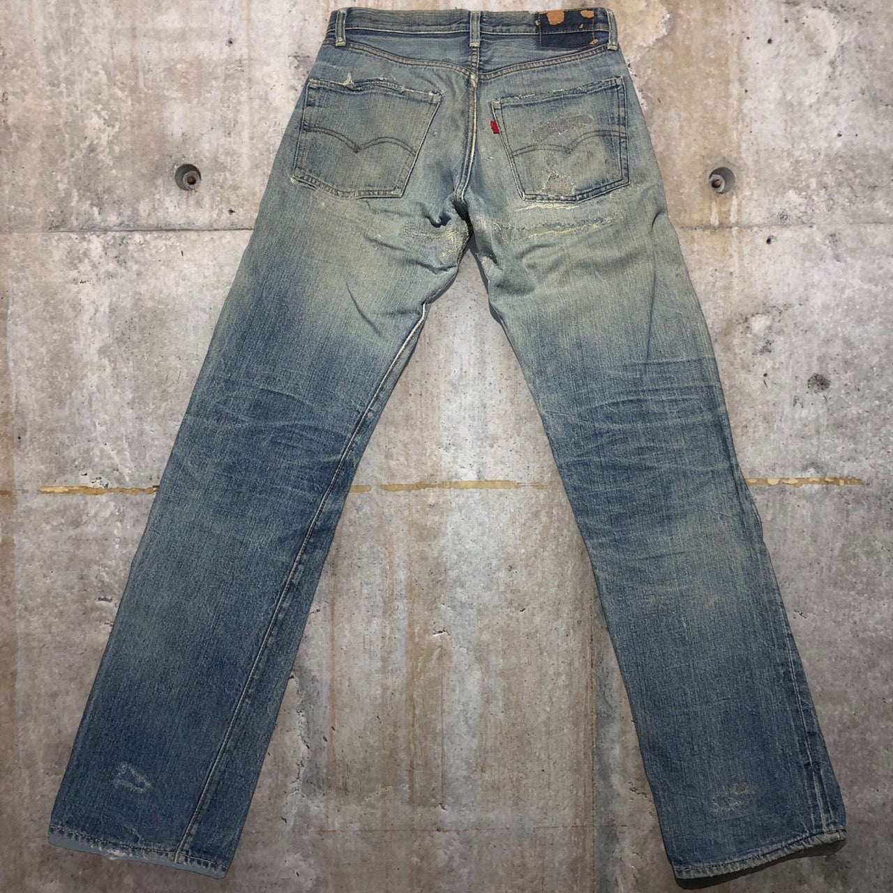 Levi's(リーバイス) 501 66前期クラッシュリペア加工デニムパンツ 表記なし(W29~30程度) ブルー