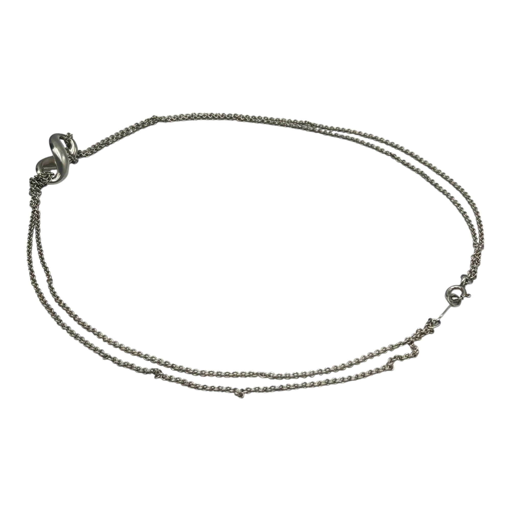TIFFANY & CO.(ティファニー) Infinity W Chain Necklace インフィニティ ダブル チェーン ネックレス シルバー